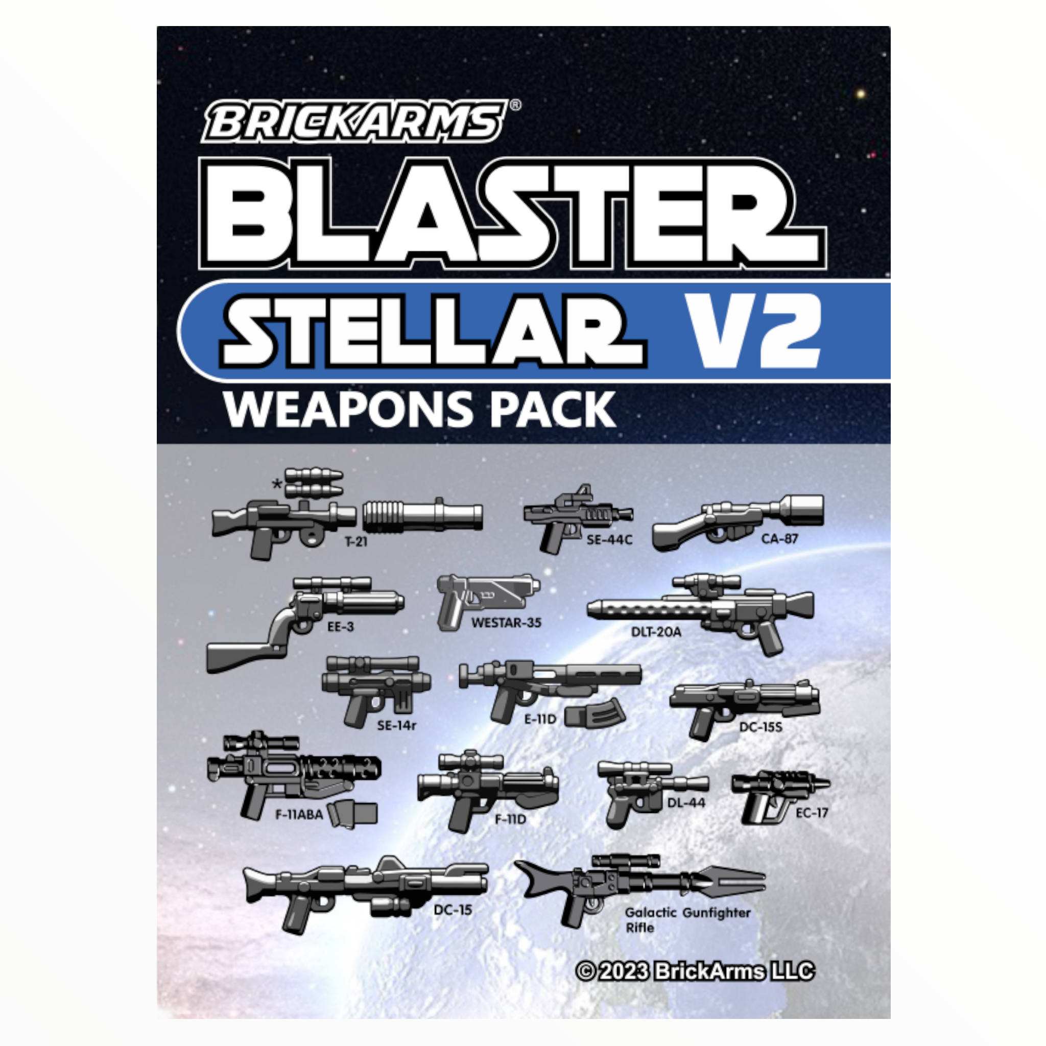 BrickArms Blaster Weapons Pack - Stellar V2