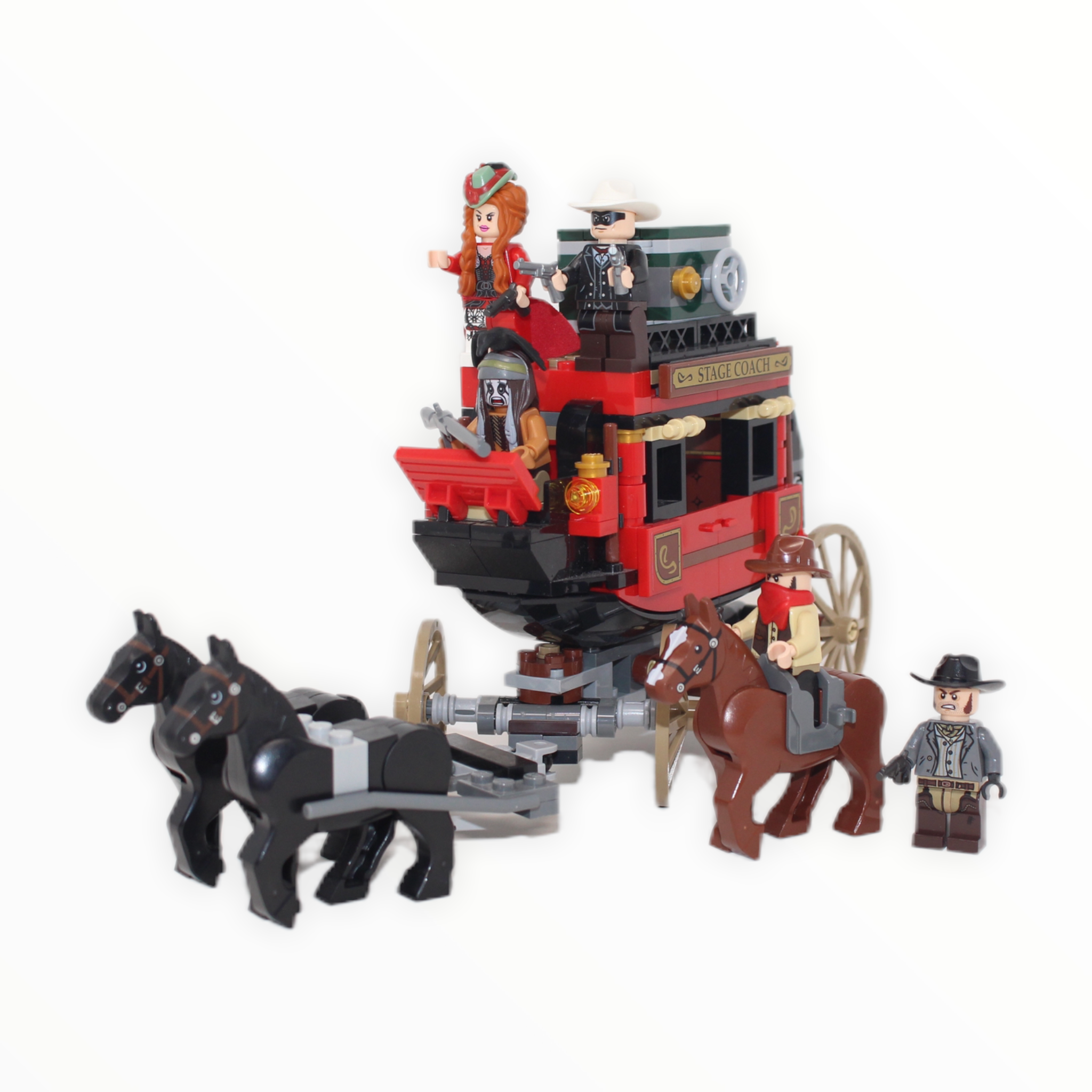 Used Set 79108 The Lone Ranger Stagecoach Escape