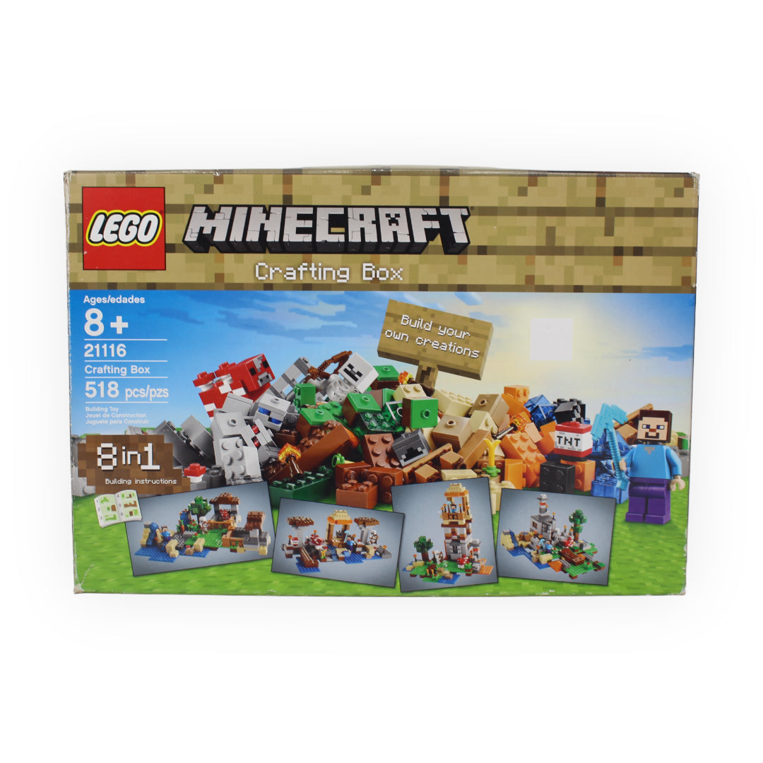 Certified Used Set 21116 Minecraft Crafting Box