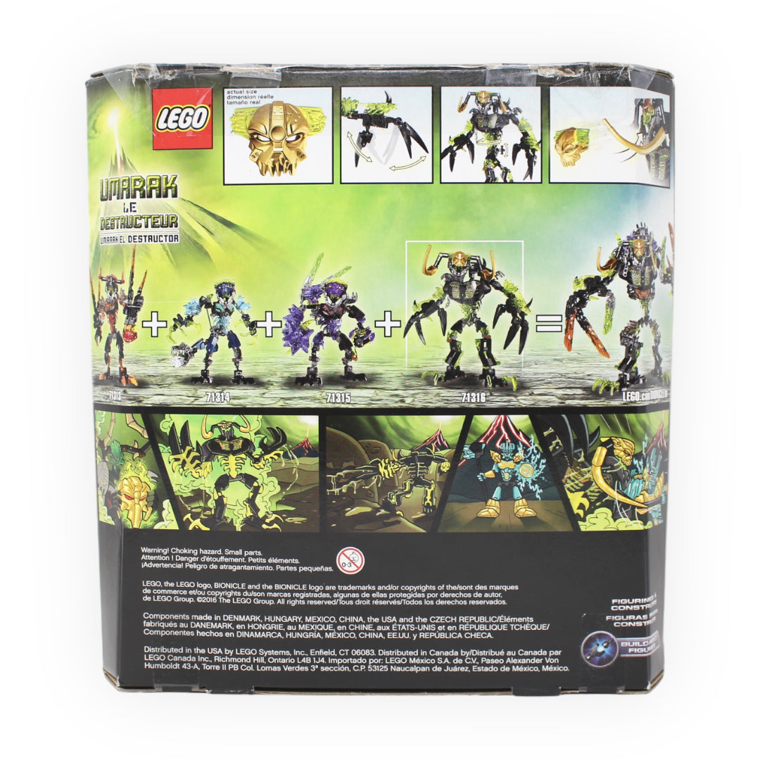 Sædvanlig ildsted Betjene Certified Used Set 71316 Bionicle Umarak the Destroyer