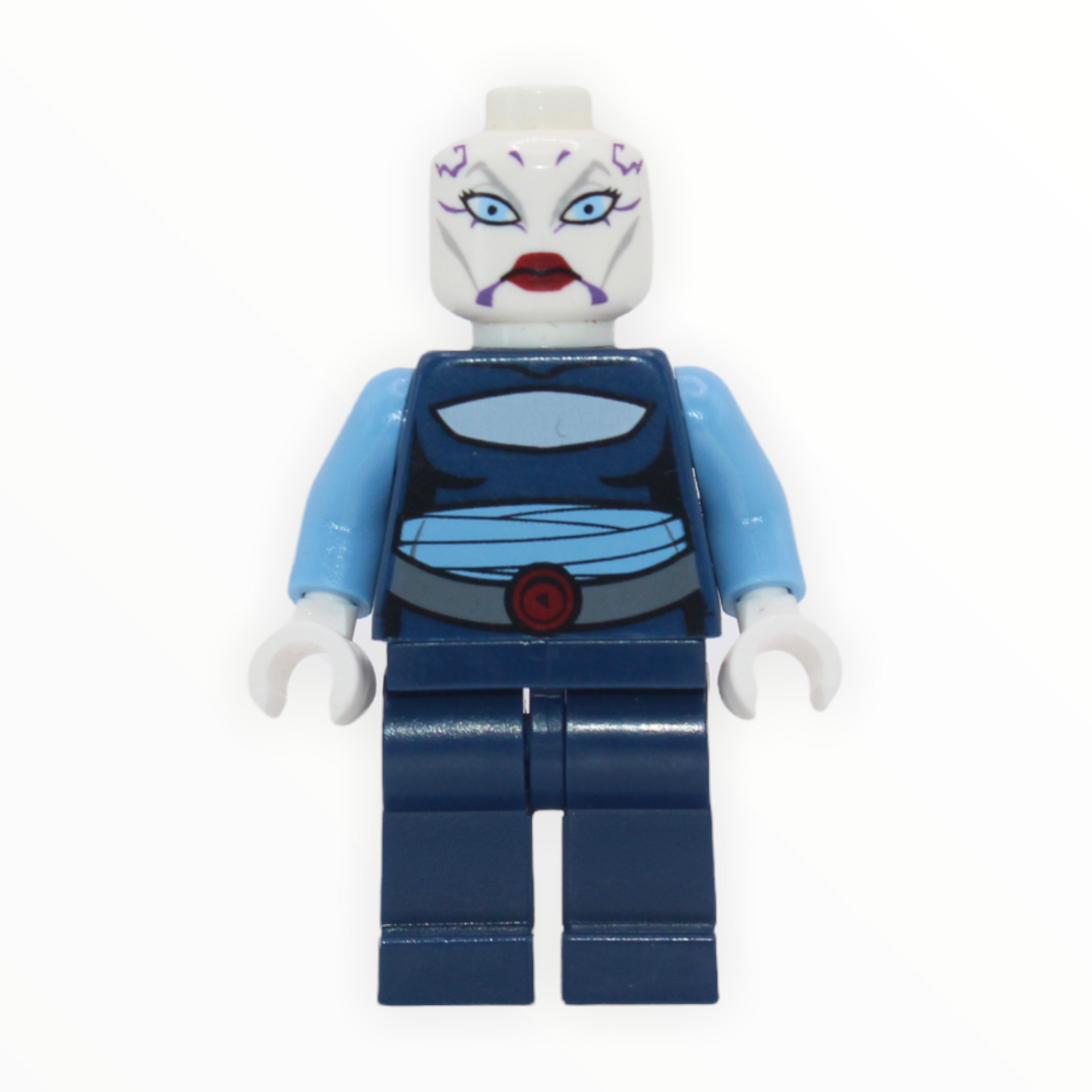 Asajj Ventress (Clone Wars, dark blue torso, no skirt)