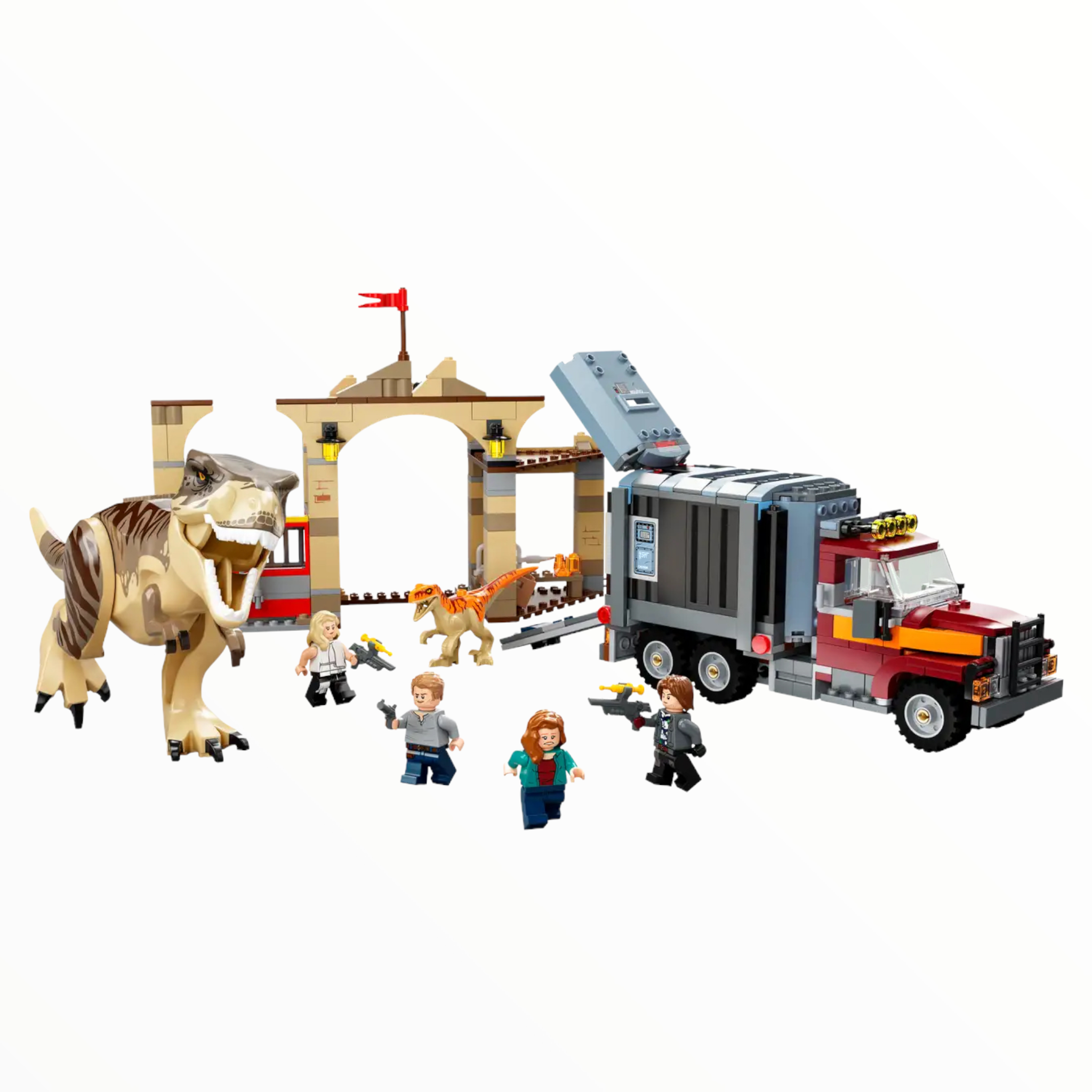 76948 Jurassic World T. rex & Atrociraptor Dinosaur Breakout