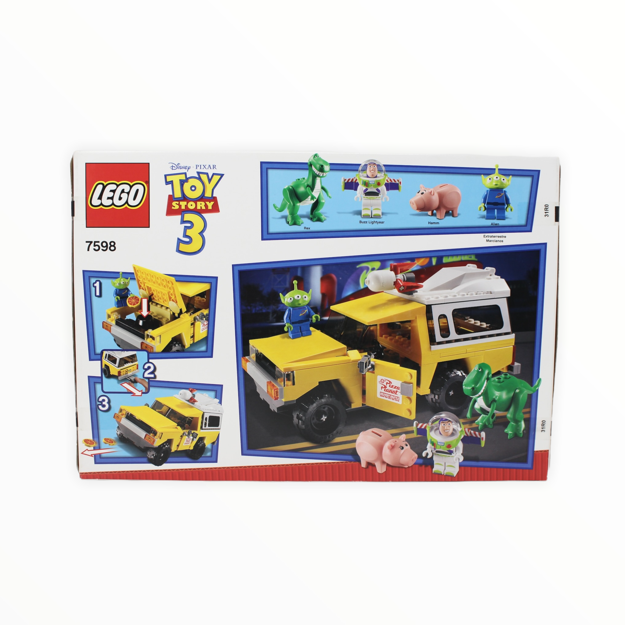 Retired Set 7598 Toy Story 3 Pizza Planet Truck Rescue