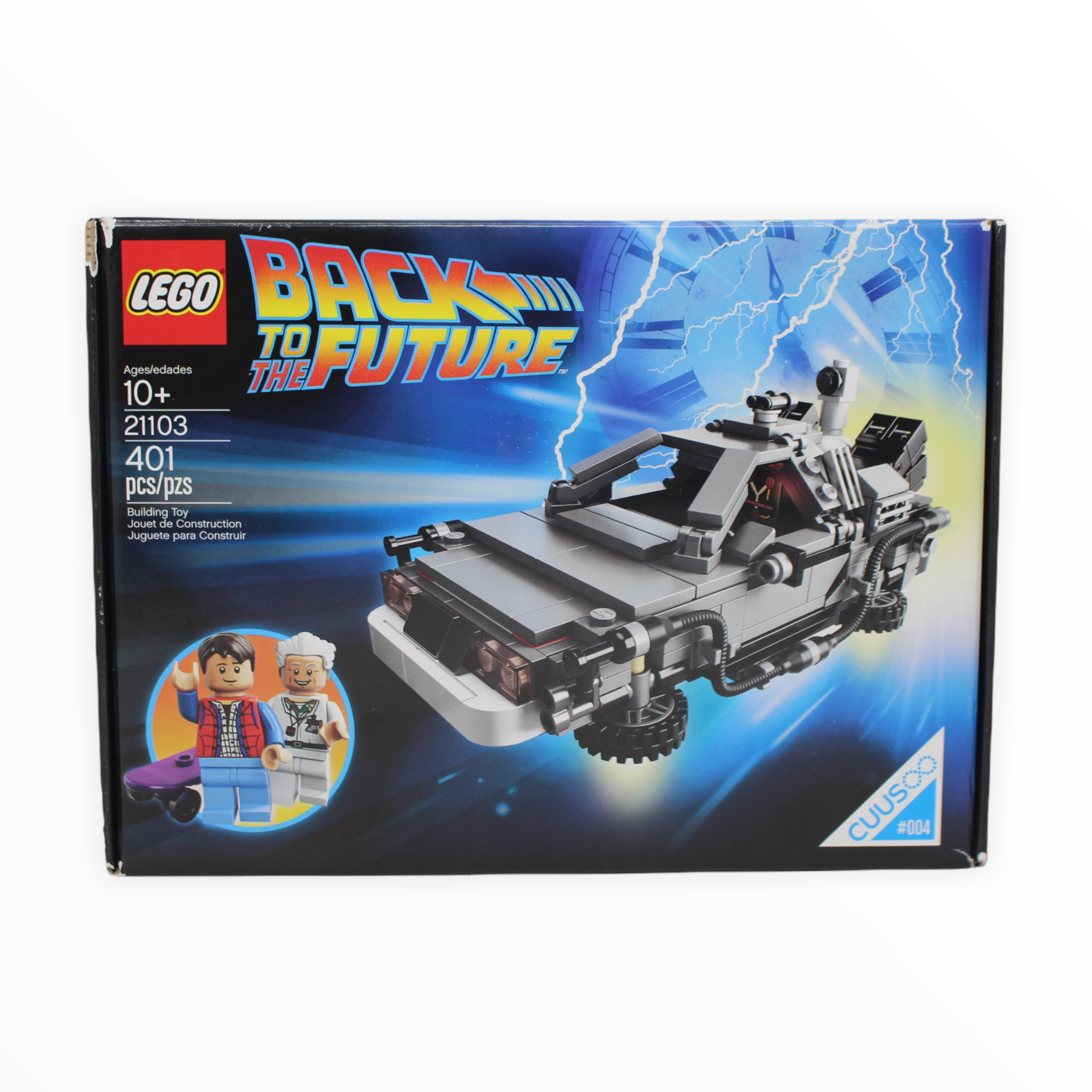 Certified Used Set 21103 LEGO CUUSOO The DeLorean Time Machine (1st Edition with misprint)