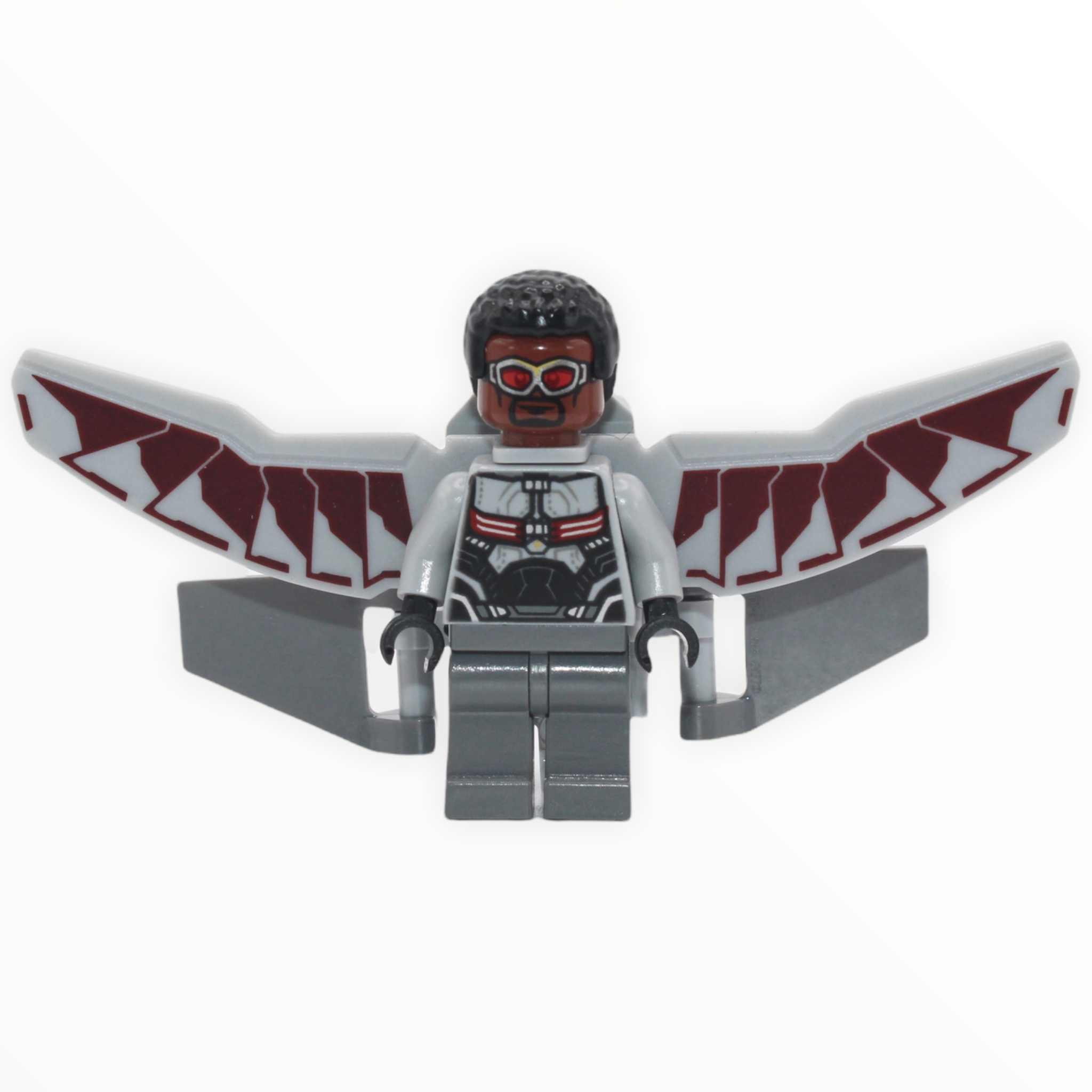 The Falcon (Civil War, light bluish gray outfit, wings, with Redwing, 2016)