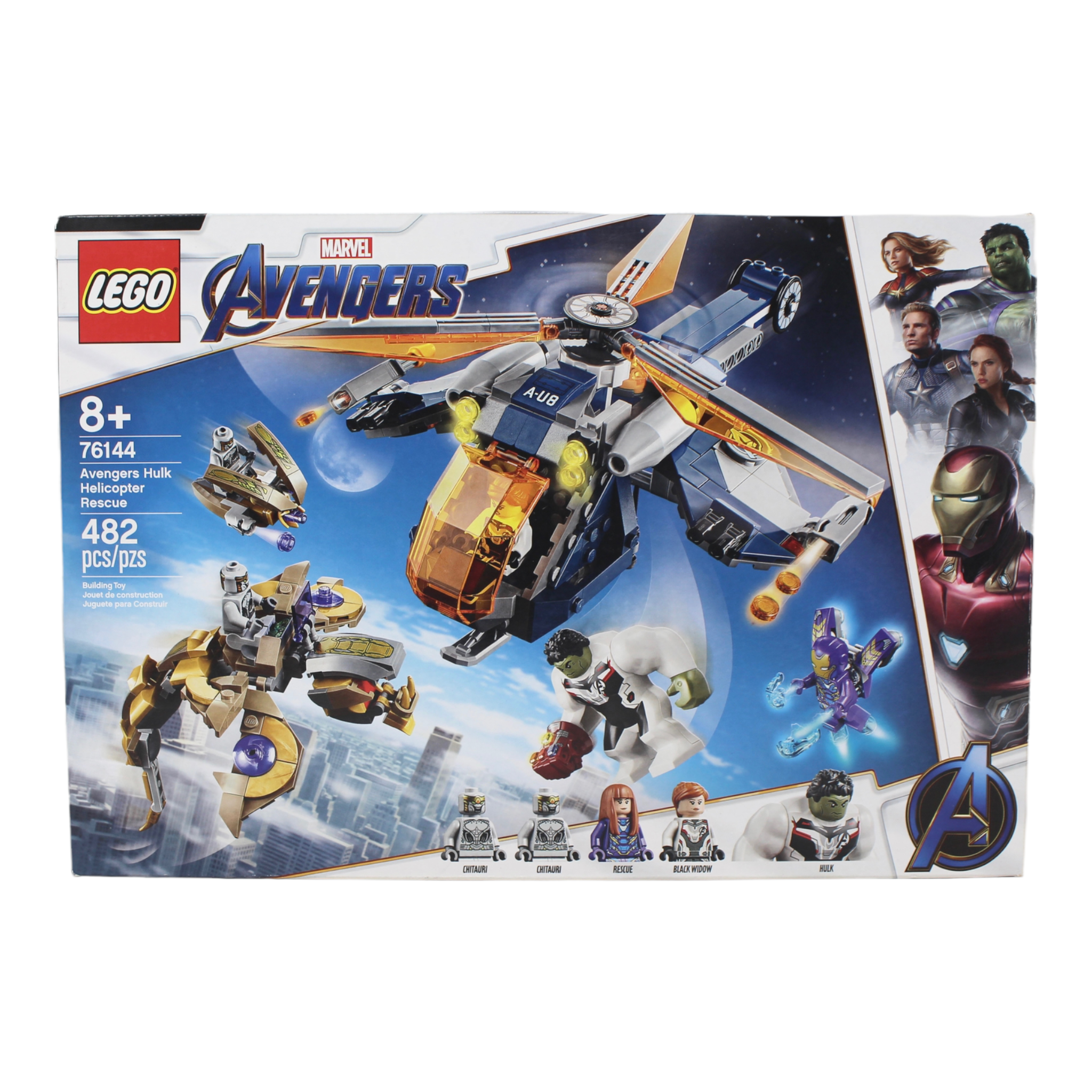 Certified Used Set 76144 Avengers Hulk Helicopter Rescue