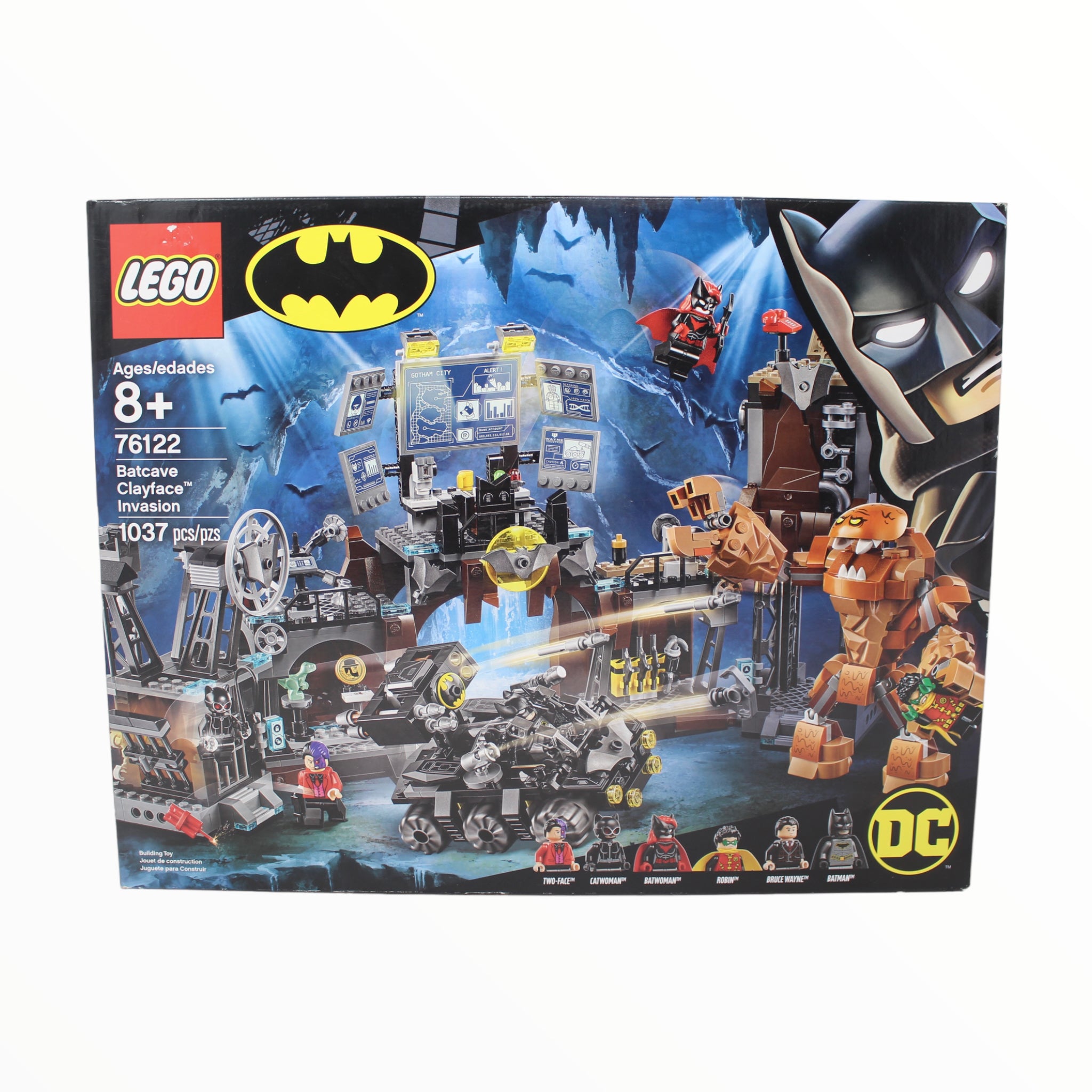 Retired Set 76122 DC Batman Batcave Clayface Invasion