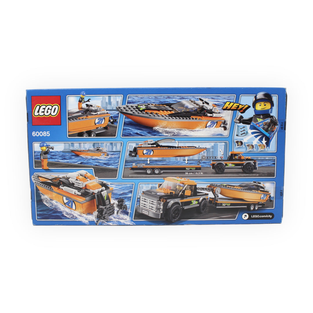 Retired Set 60085 City 4x4 with Powerboat