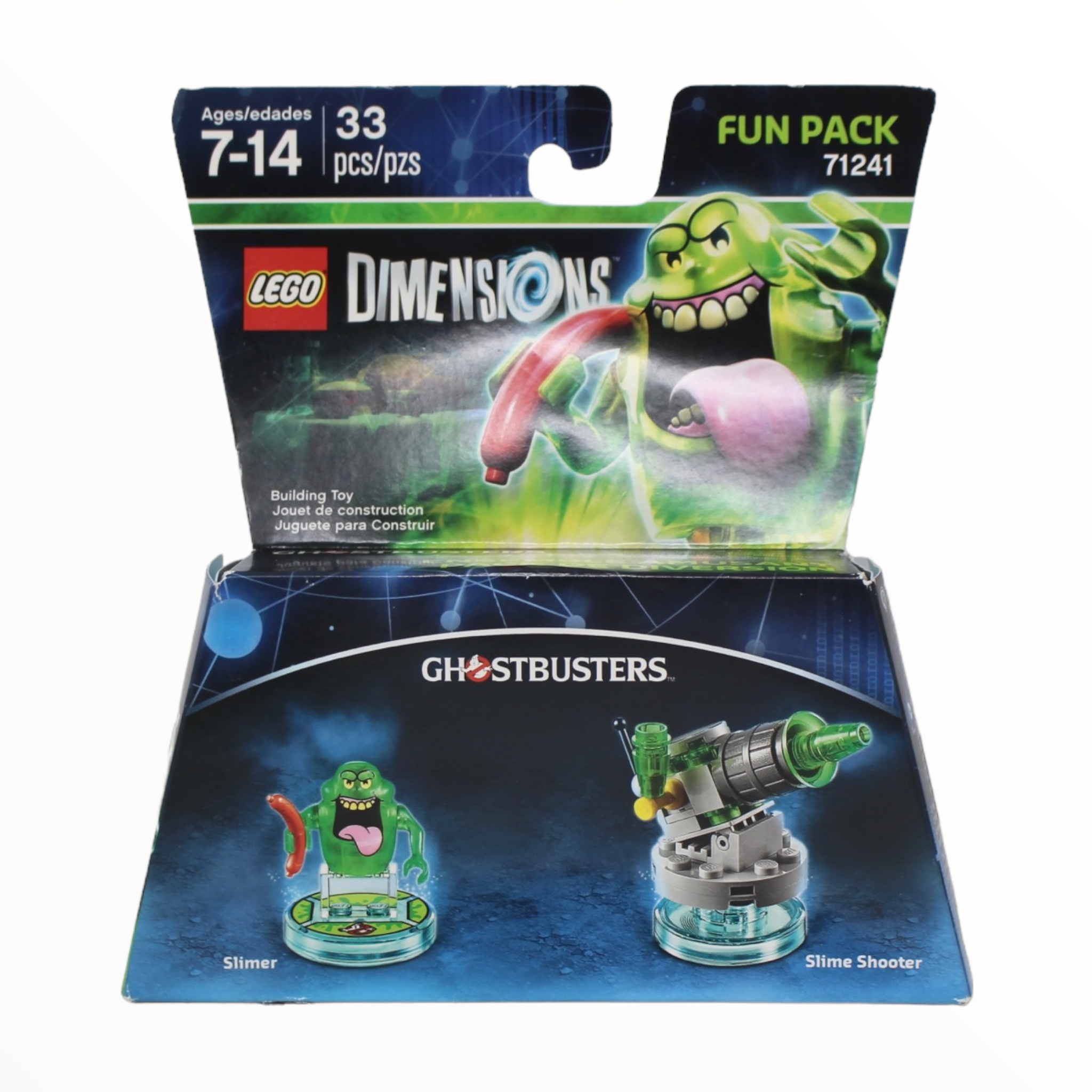 Retired Set 71241 Dimensions Fun Pack - Ghostbusters Slimer and Slime Shooter