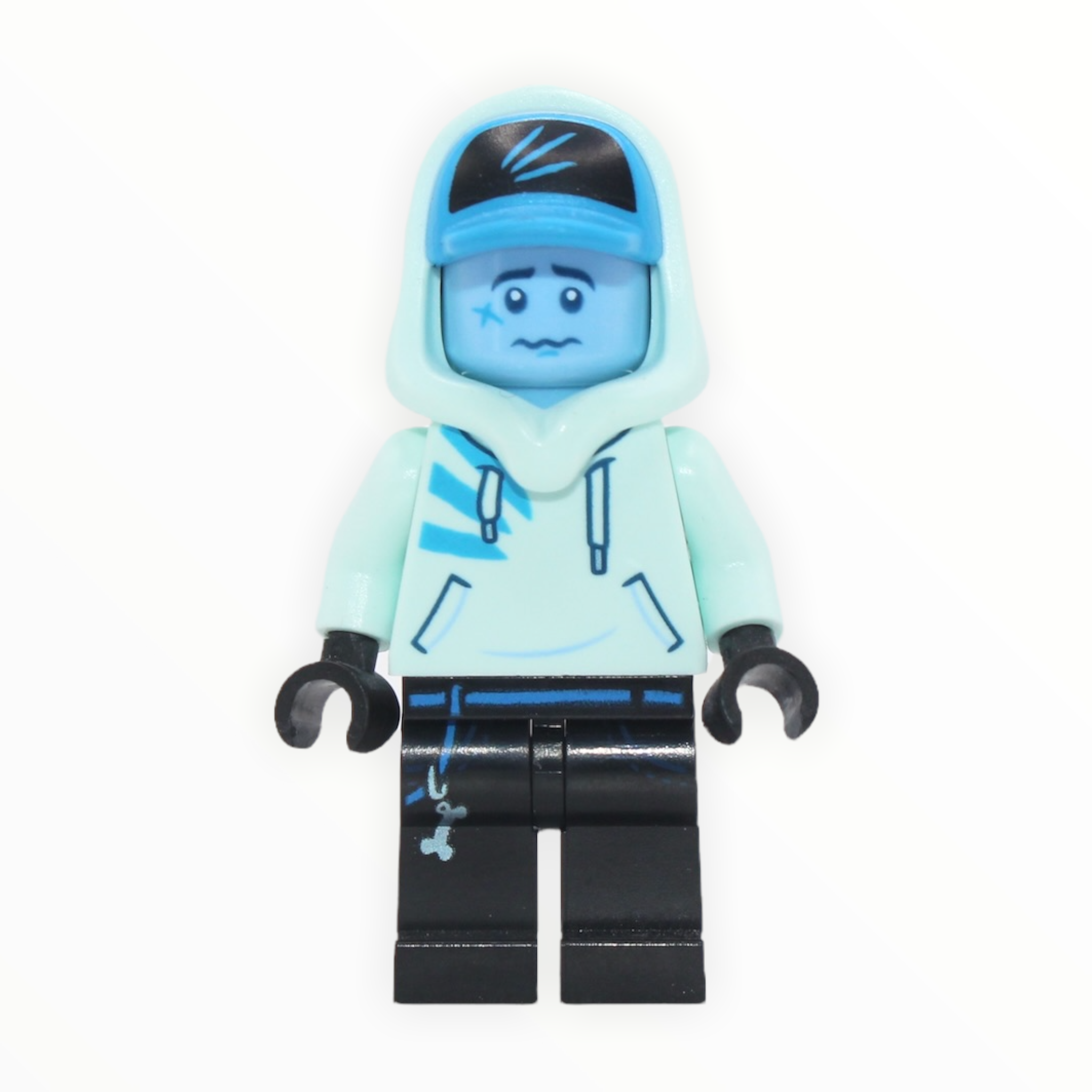Jack Davids (light blue head, light aqua hoodie)
