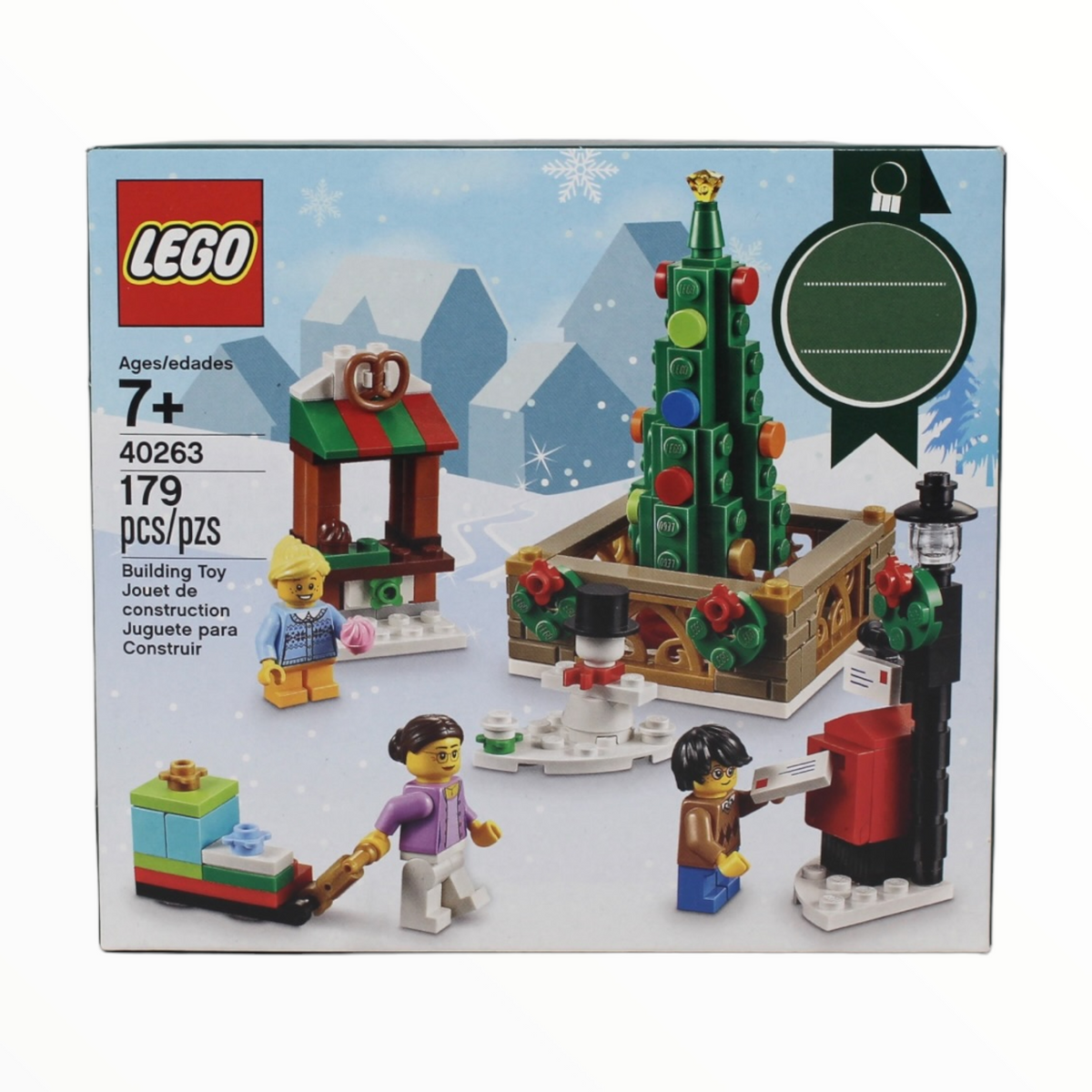 Lego christmas top town square