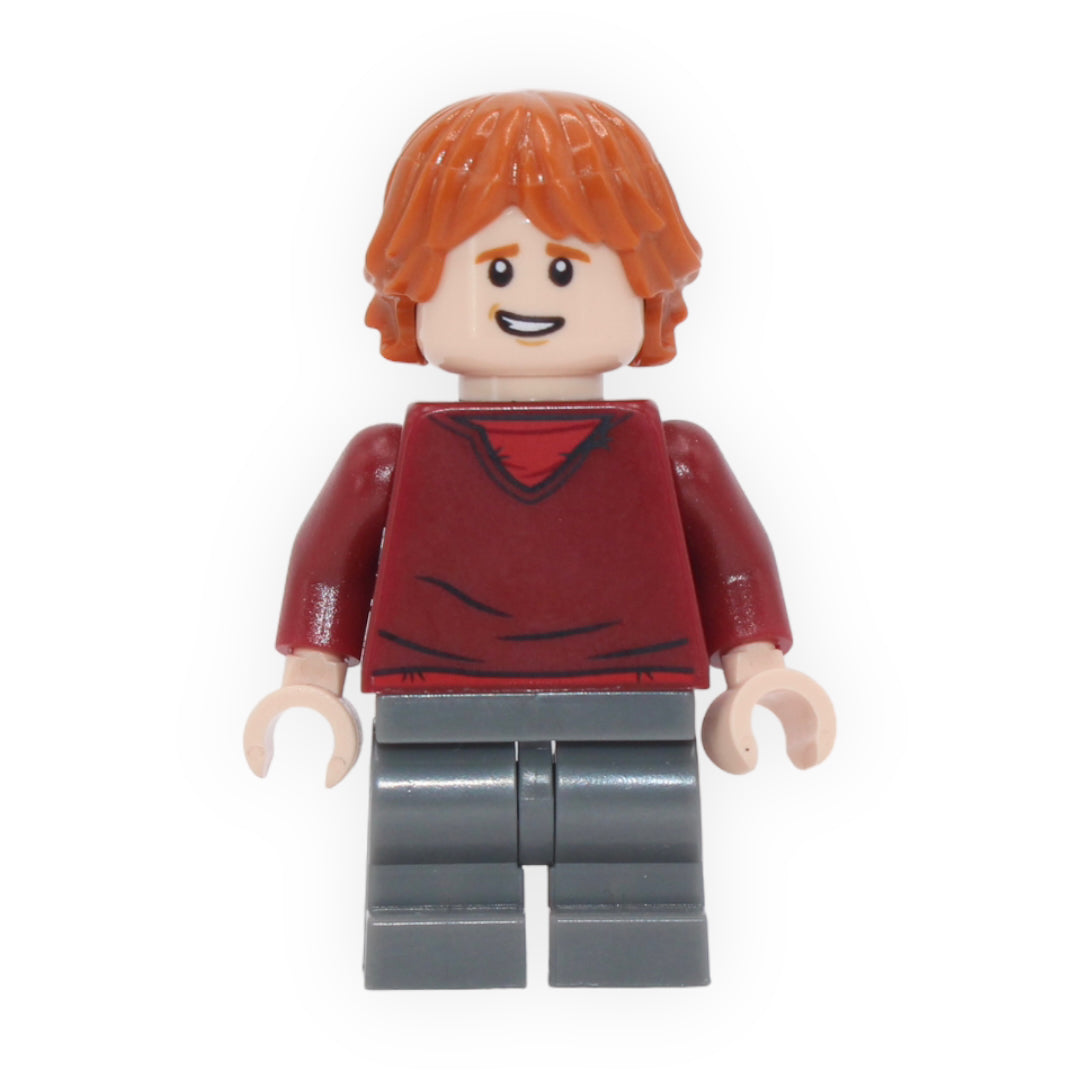 Ron Weasley (dark red sweater, dark bluish gray medium legs)