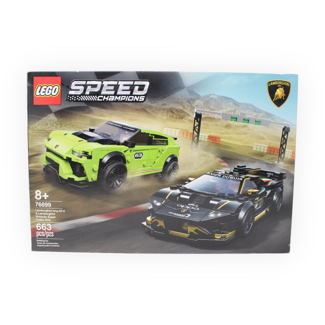 Retired Set 76899 Speed Champions Lamborghini Urus ST-X & Lamborghini Huracán Super Trofeo EVO