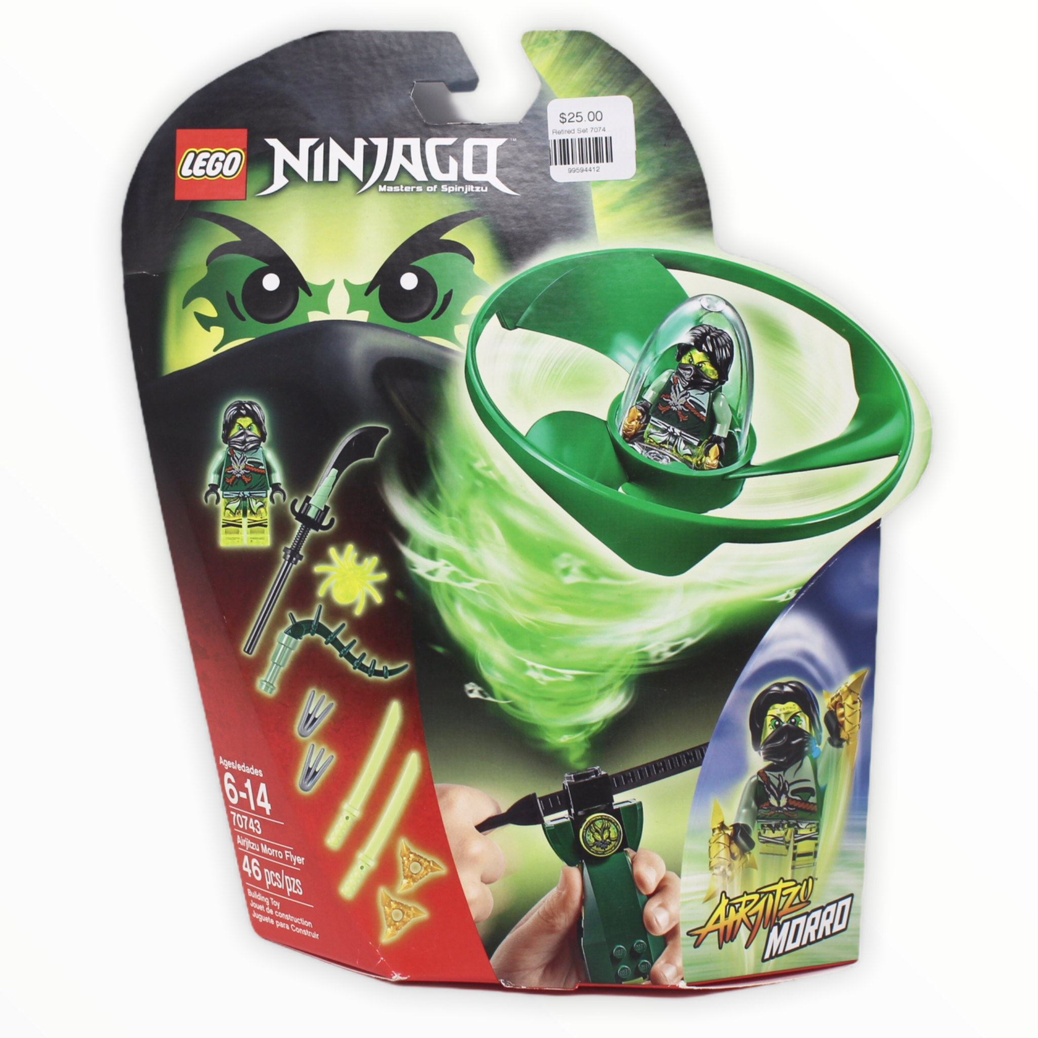 Retired Set 70743 Ninjago Airjitzu Morro Flyer