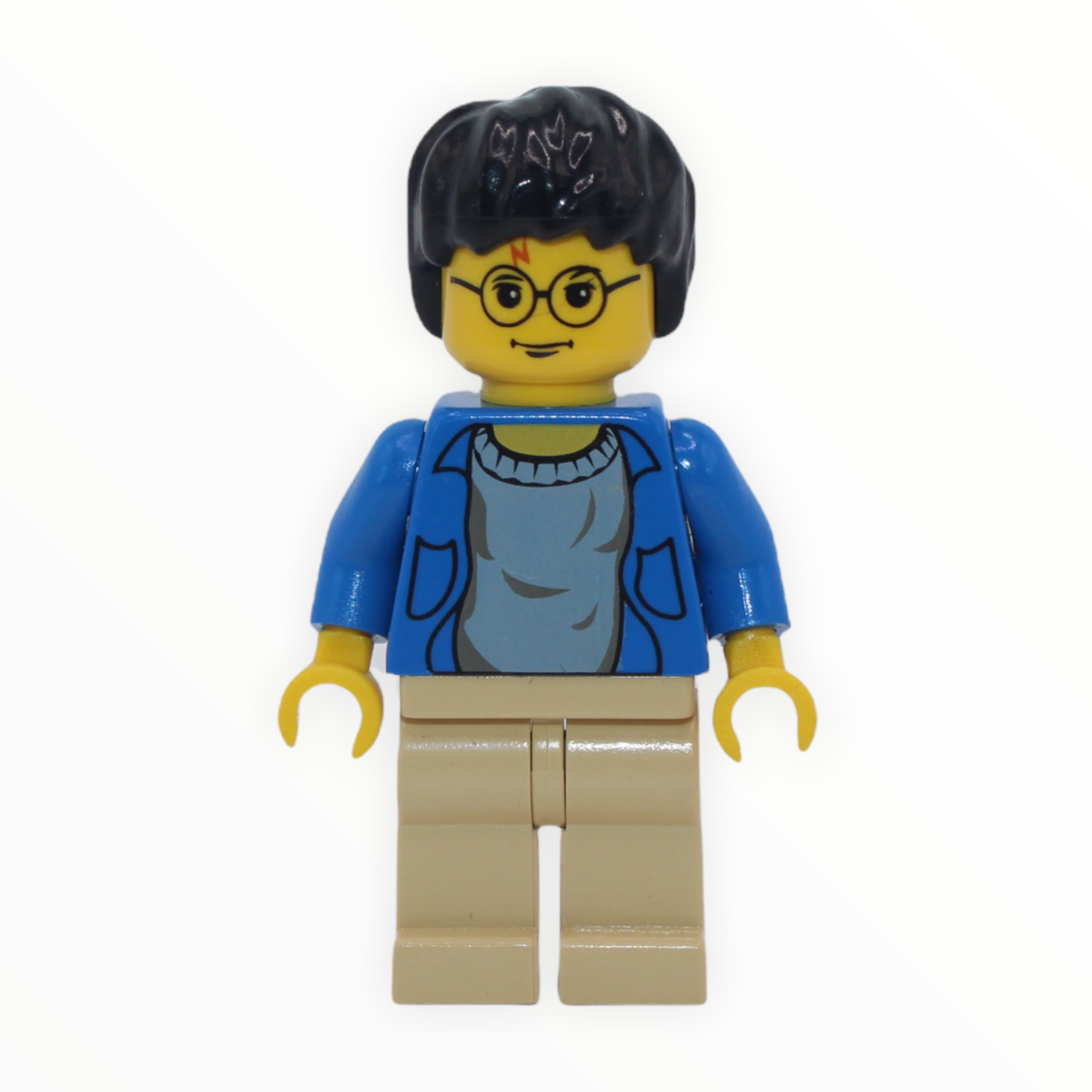 Harry Potter (blue open shirt jacket, yellow skin, 2001)