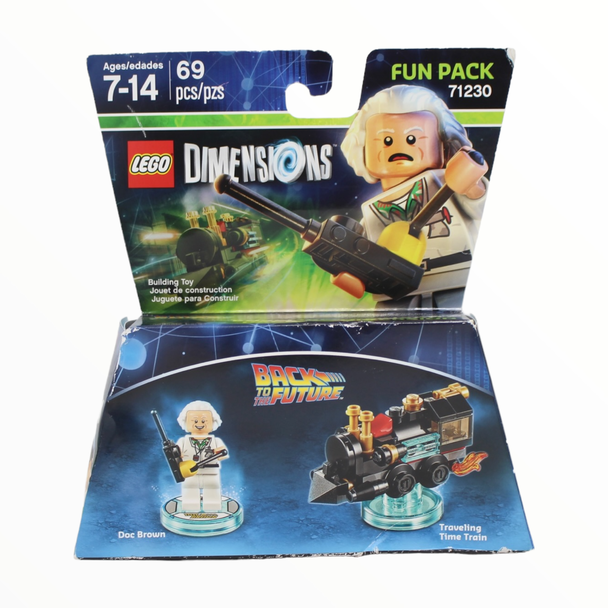 Retired Set 71230 Dimensions Fun Pack - Back to the Future Doc Brown and Traveling Time Train