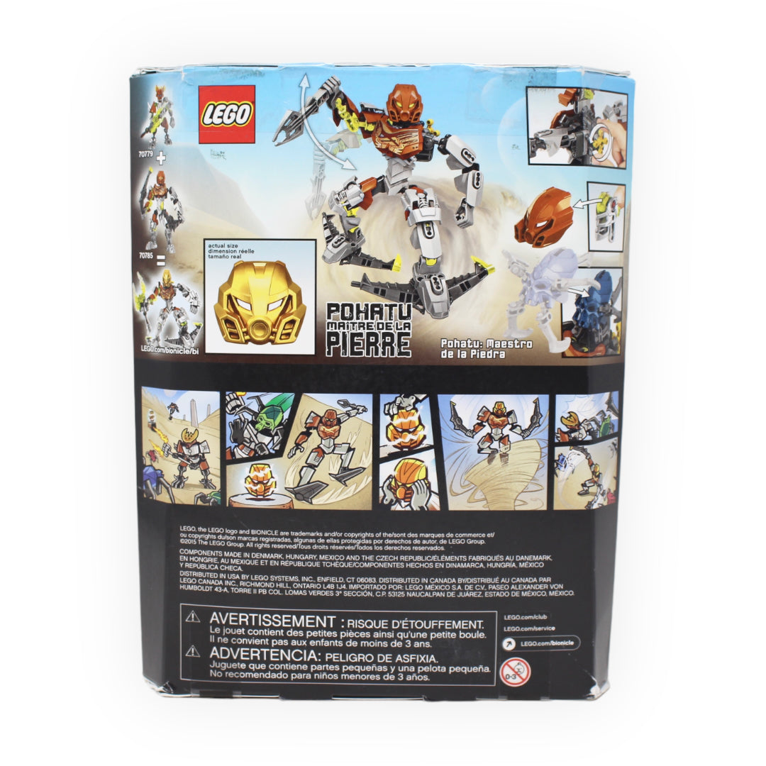 Certified Used Set 70785 Bionicle Pohatu Master of Stone