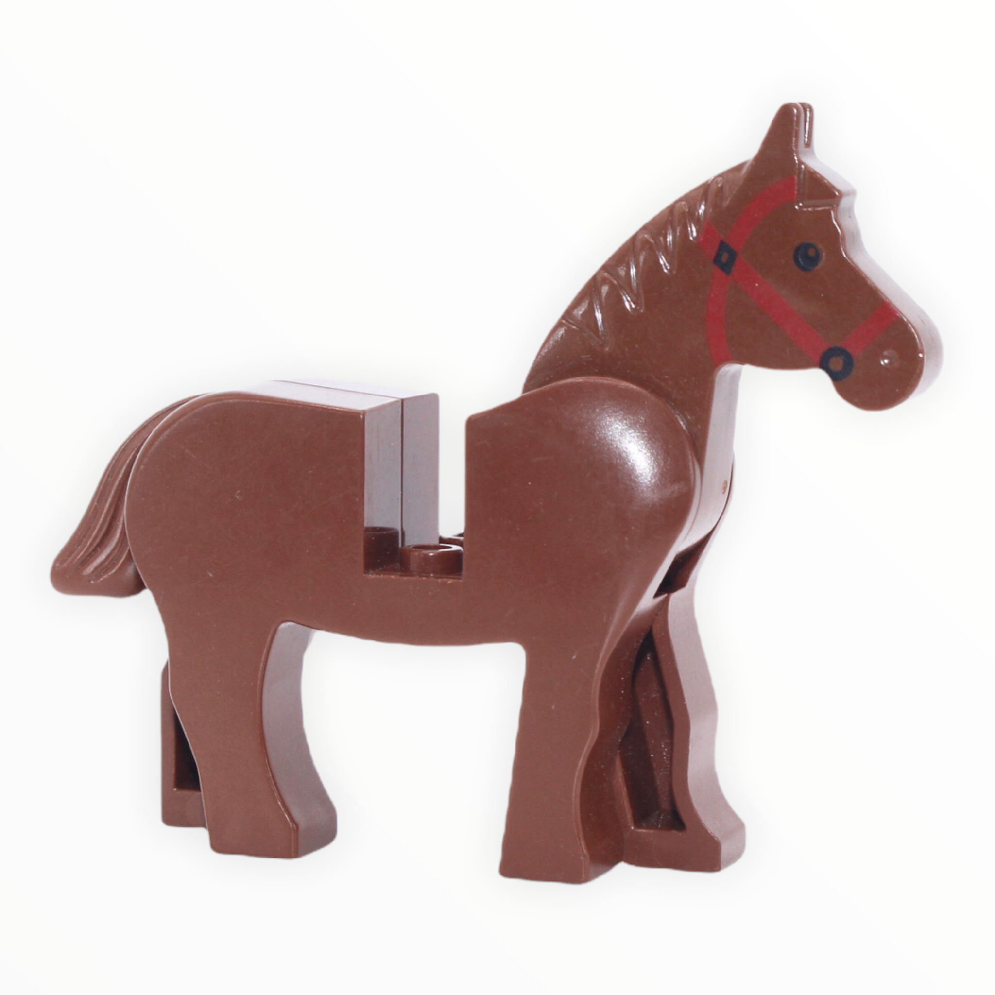 Brown Horse (black eyes, red bridle)