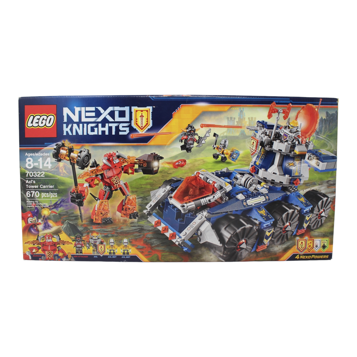 Certified Used Set 70322 Nexo Knights Axl's Tower Carrier