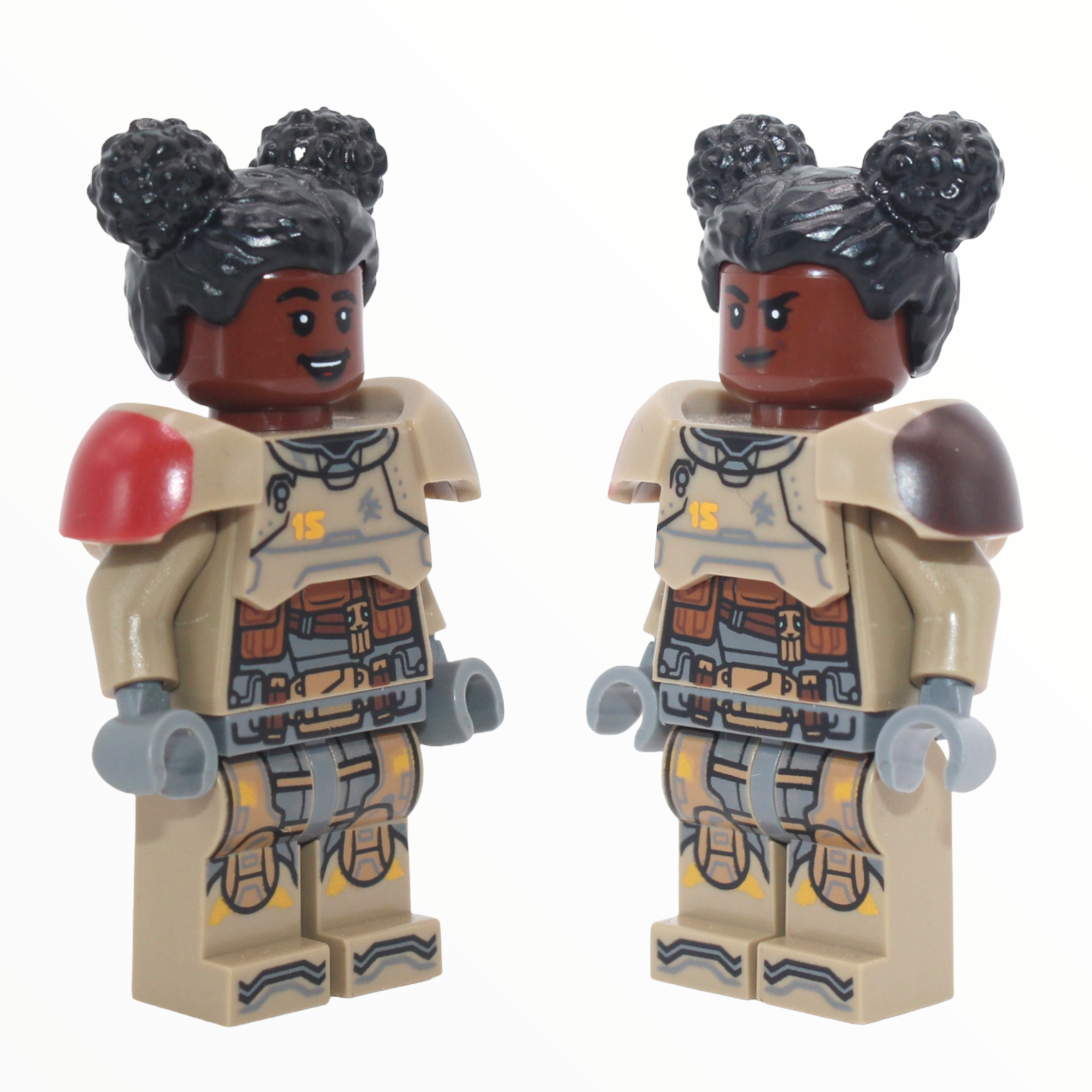 Izzy Hawthorne (dark tan outfit, dark tan armor, hair)
