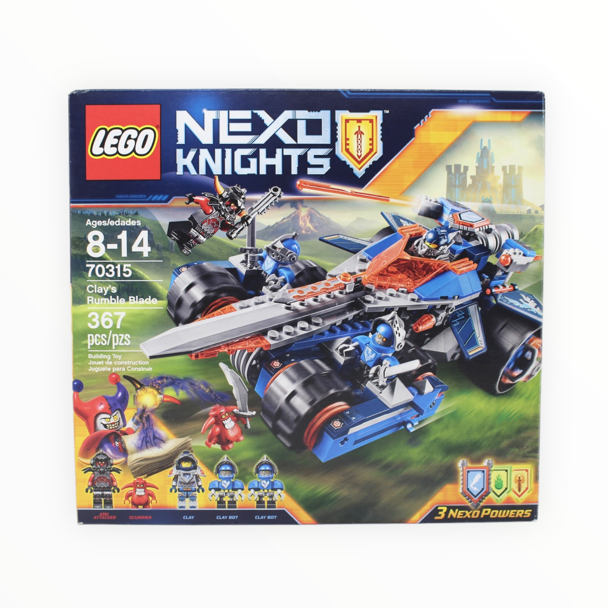Certified Used Set 70315 Nexo Knights Clay’s Rumble Blade