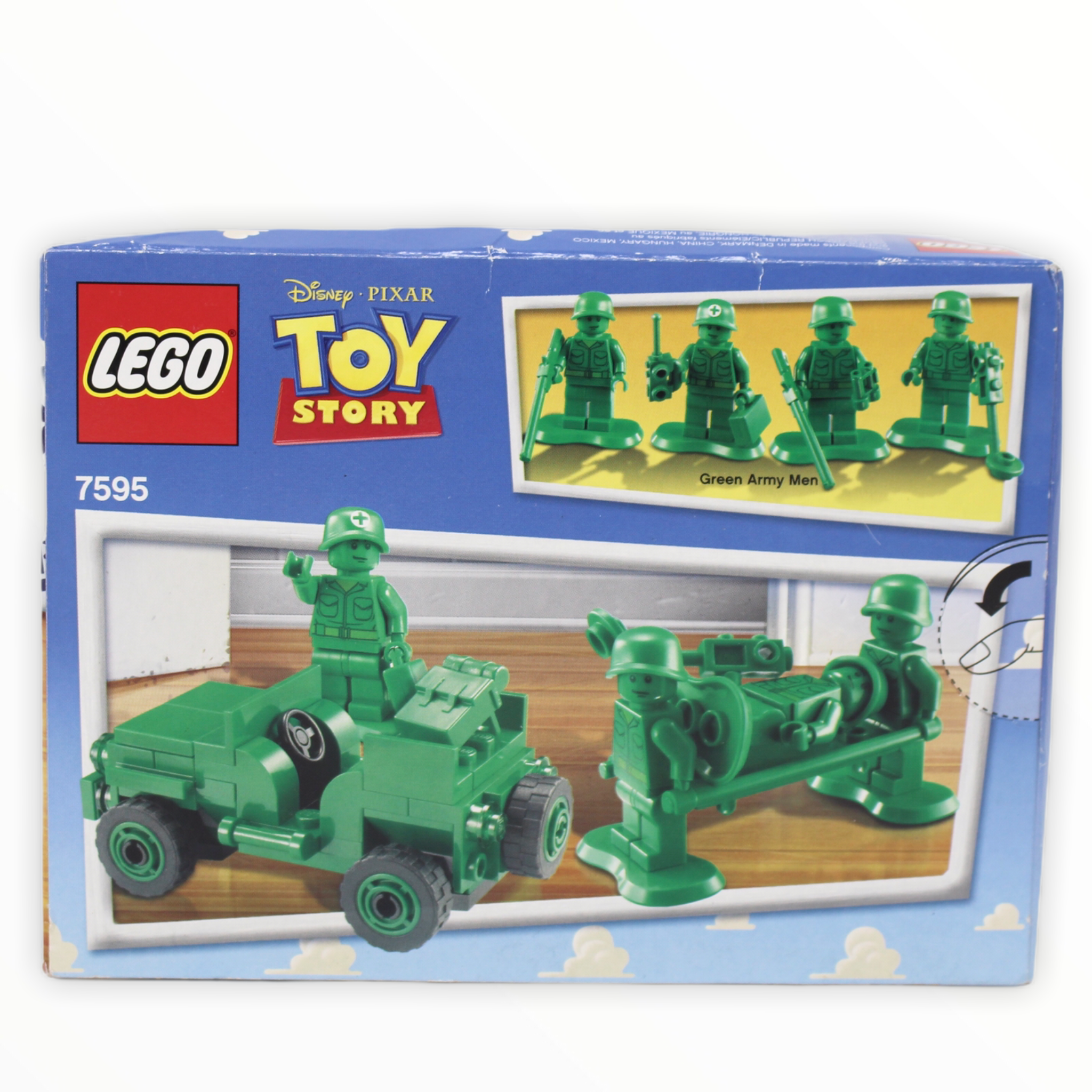 Lego Toy Story 7595 - 4x Green Army Minifigures w Accessories & Stretcher -  New