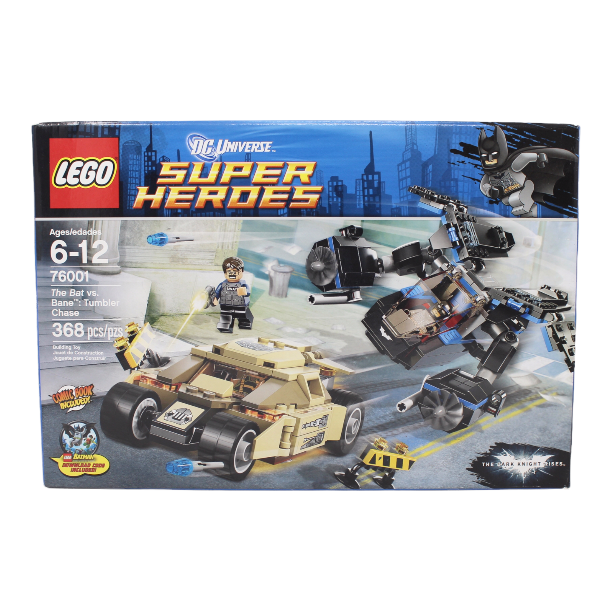 Retired Set 76001 DC Super Heroes The Bat vs. Bane: Tumbler Chase