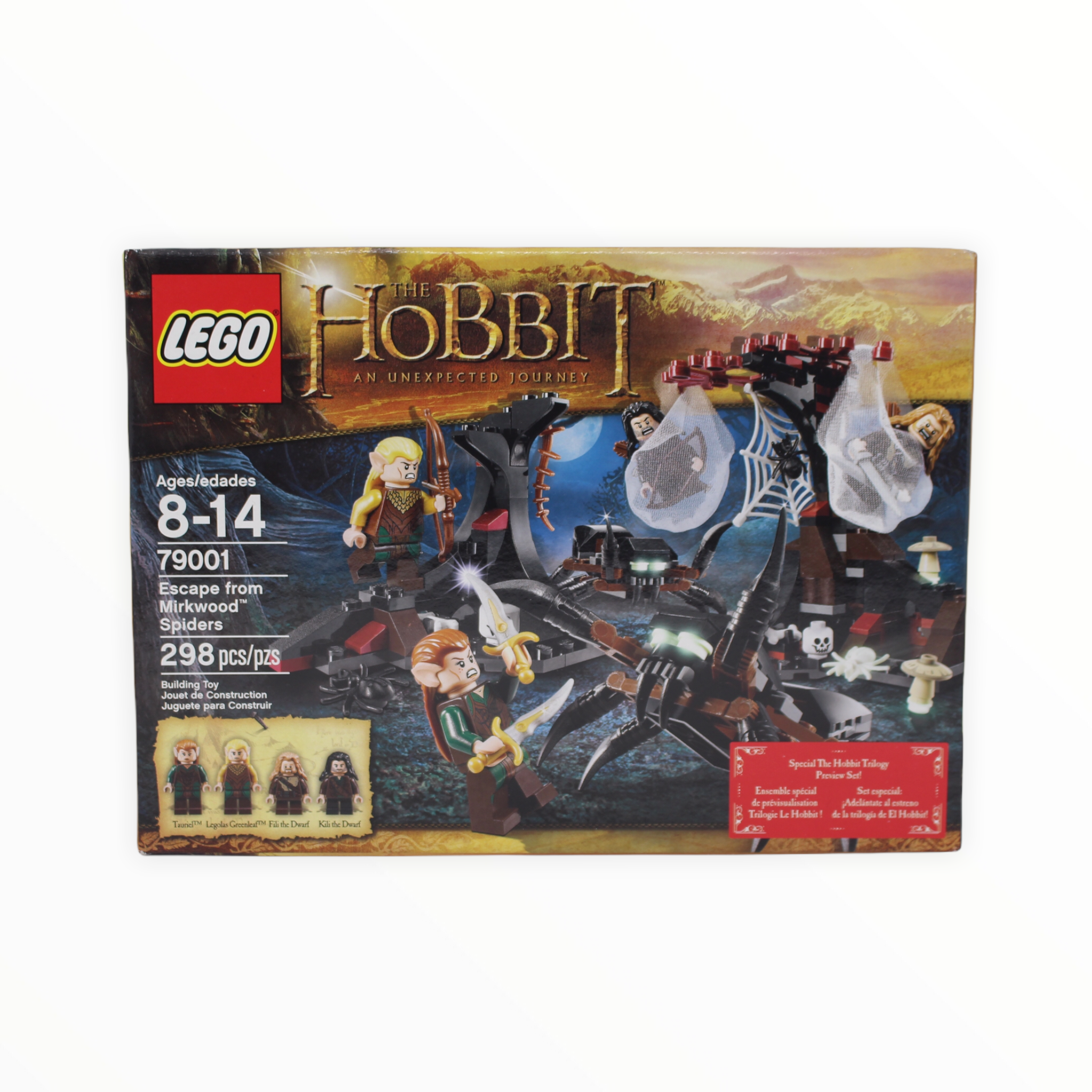 Retired Set 79001 The Hobbit Escape from Mirkwood Spiders