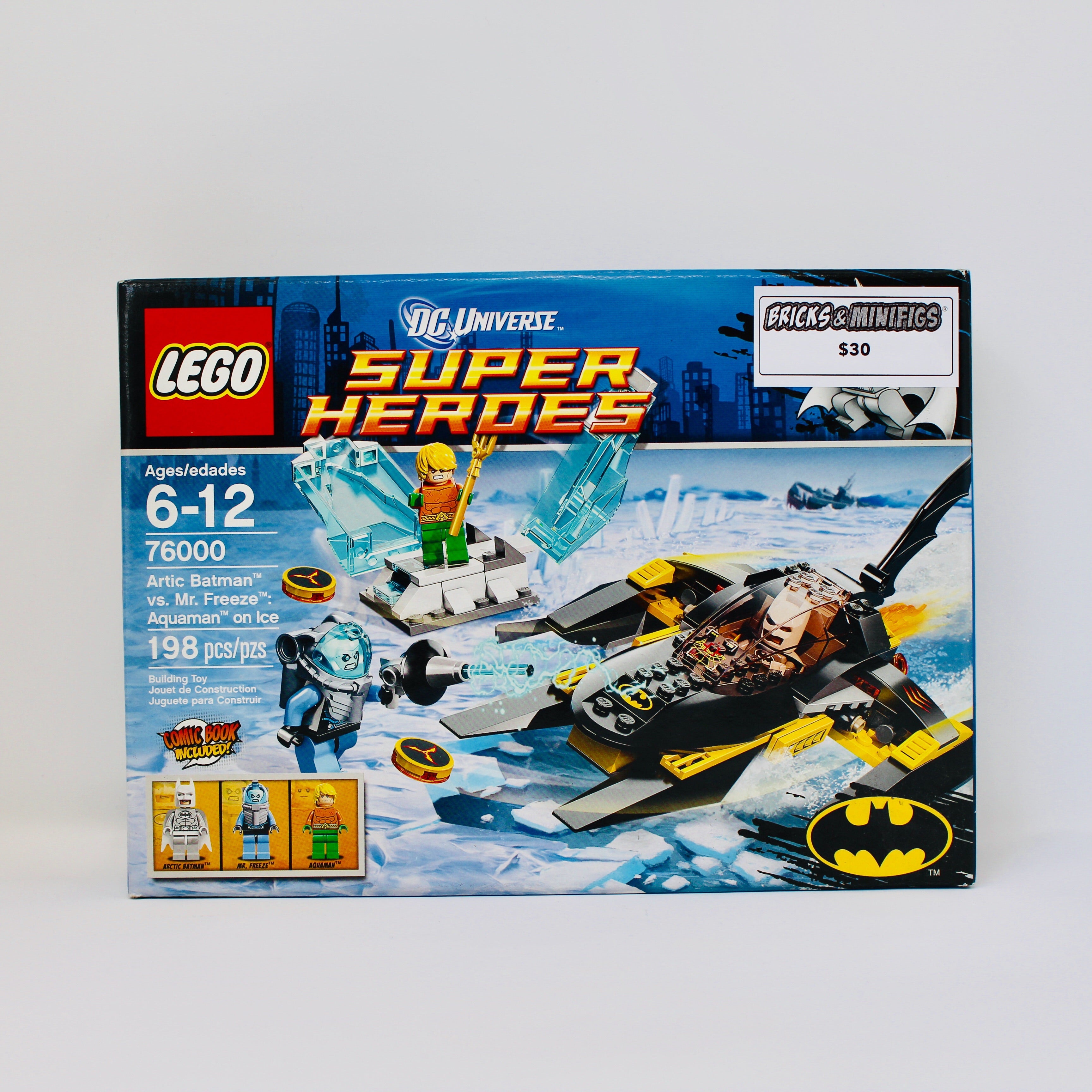 Retired Set 76000 DC Super Heroes Arctic Batman vs. Mr. Freeze: Aquaman on Ice