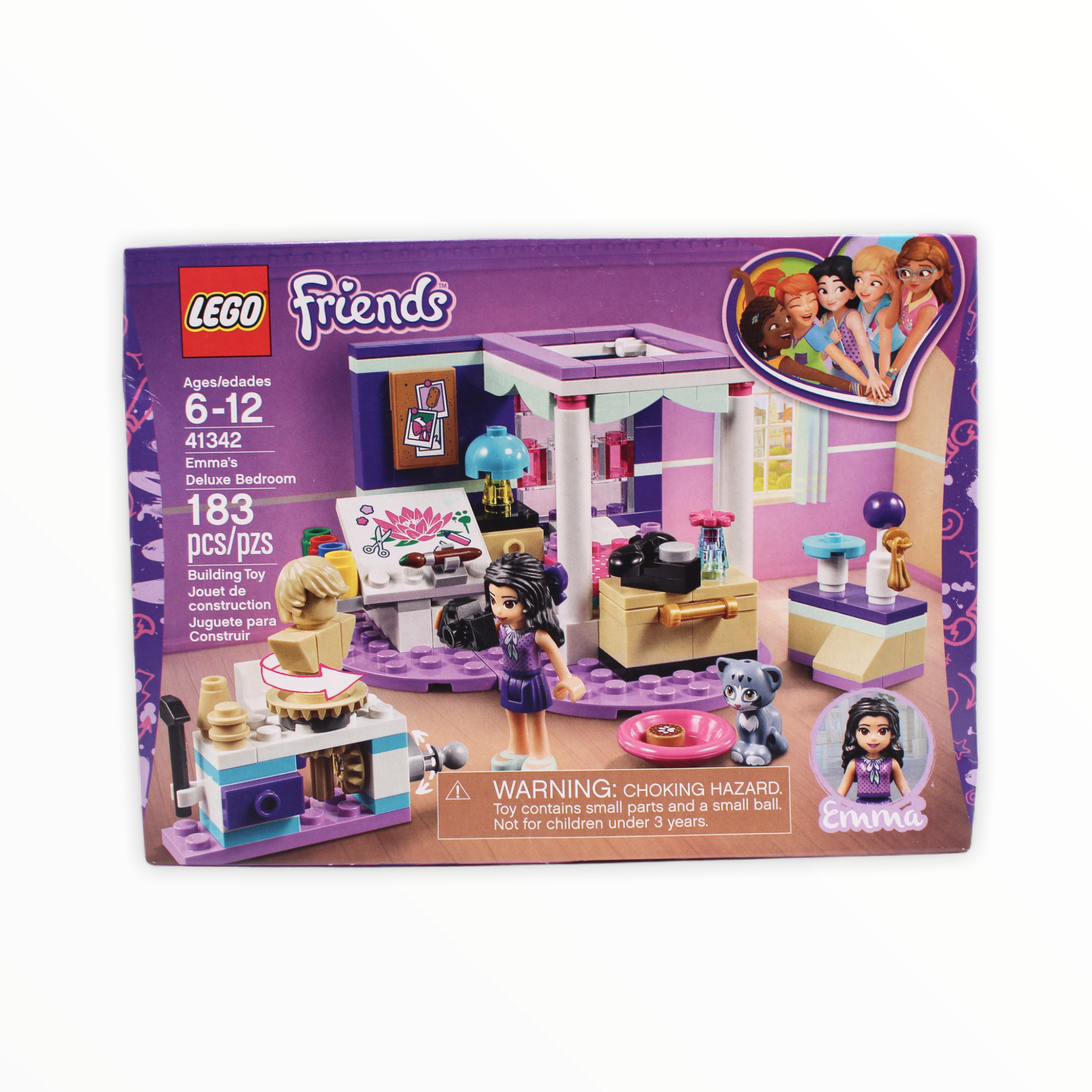 Retired Set 41342 Friends Emma’s Deluxe Bedroom