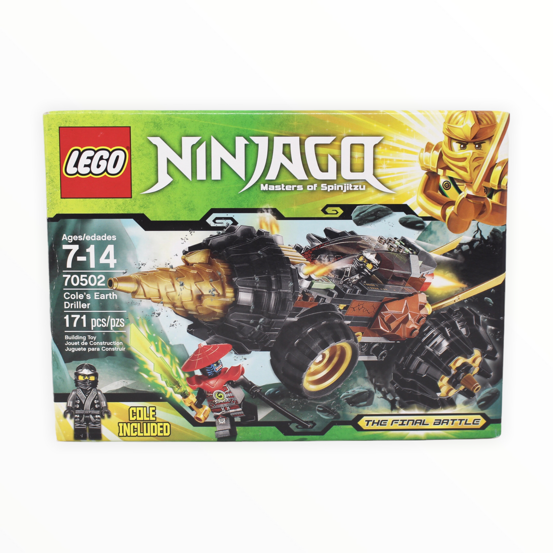 Certified Used Set 70502 Ninjago Cole's Earth Driller