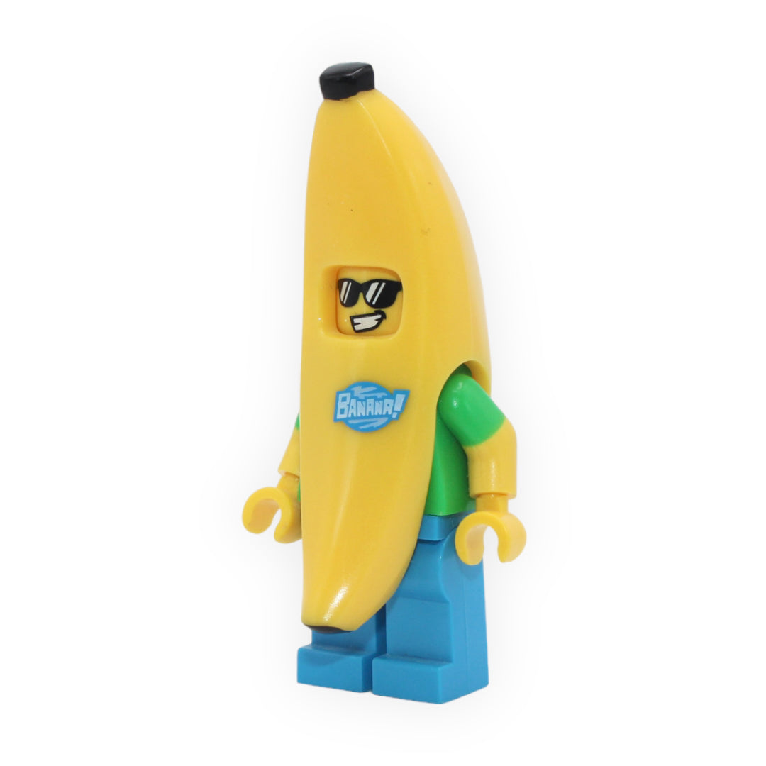 a yellow and blue surfboard sitting on a table 