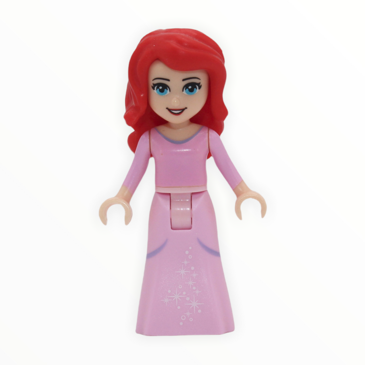 strapless open back dress Ariel (Pink Dress with White Stars)