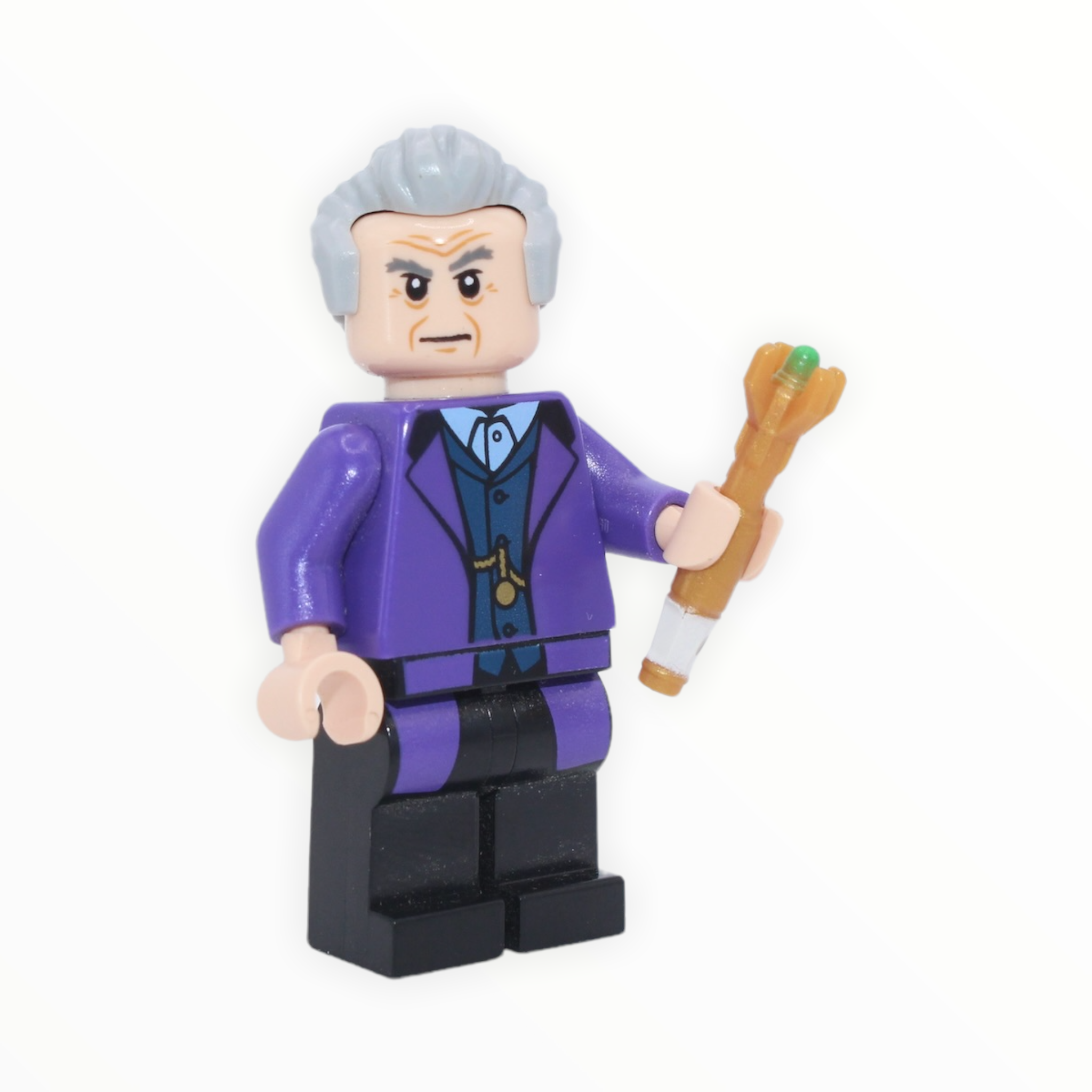 The Twelfth Doctor (LEGO Ideas, purple coat, Sonic Screwdriver)