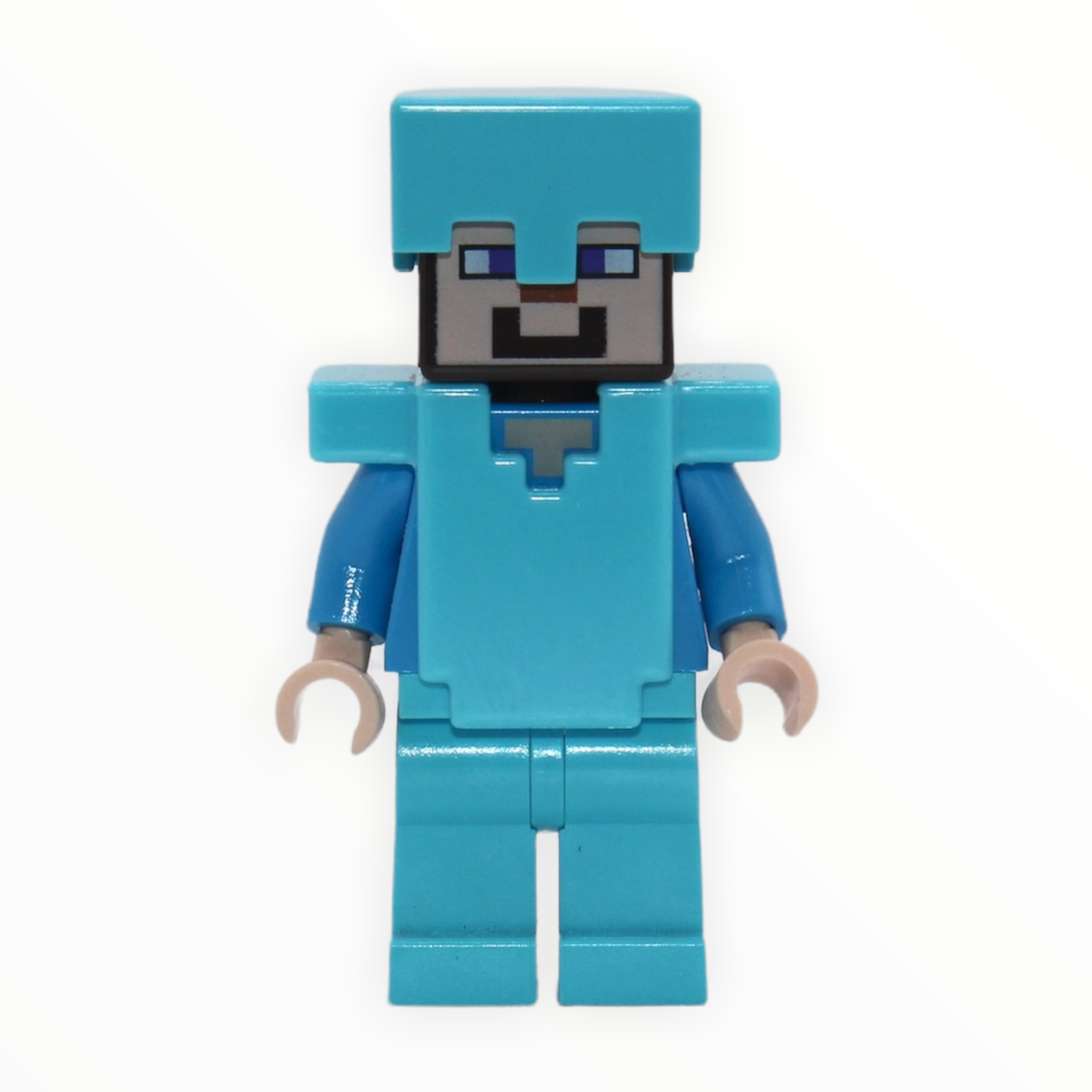 Minecraft Steve (medium azure helmet, armor, and legs)