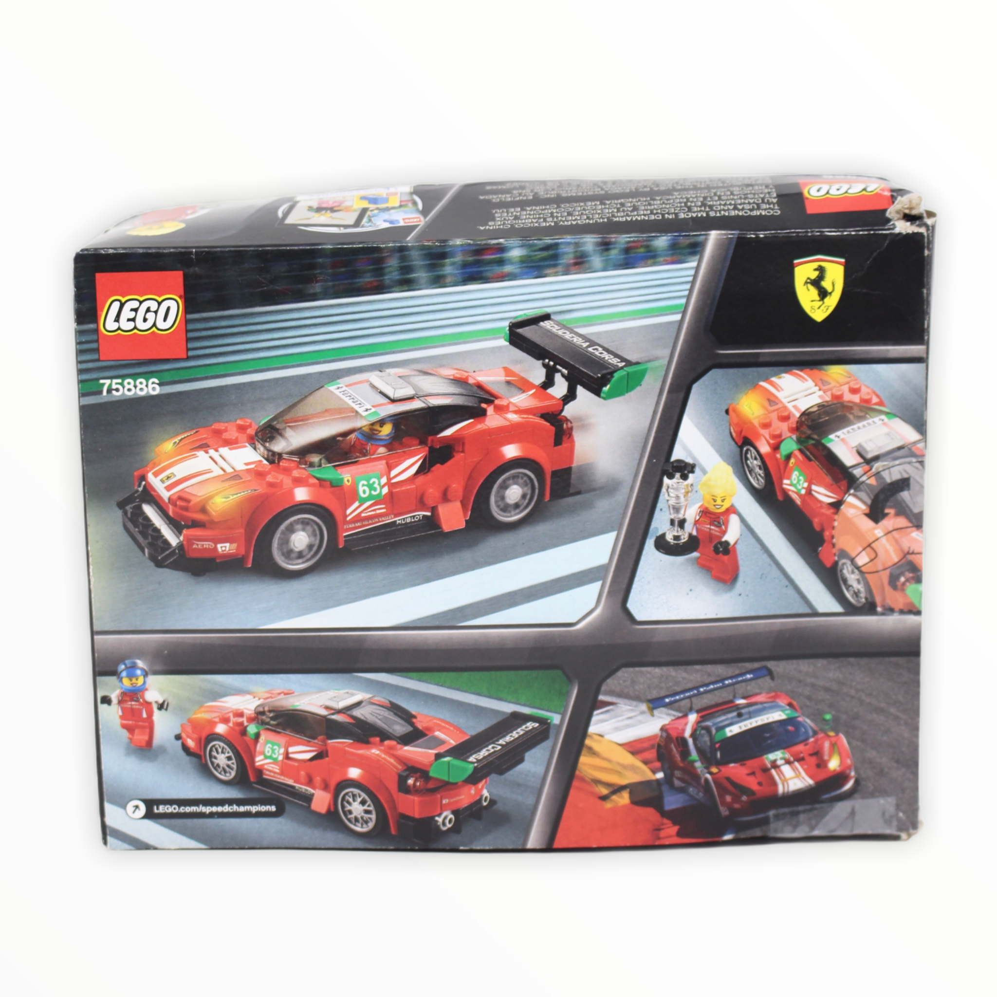 Certified Used Set 75886 Speed Champions Ferrari 488 GT3 “Scuderia Corsa”