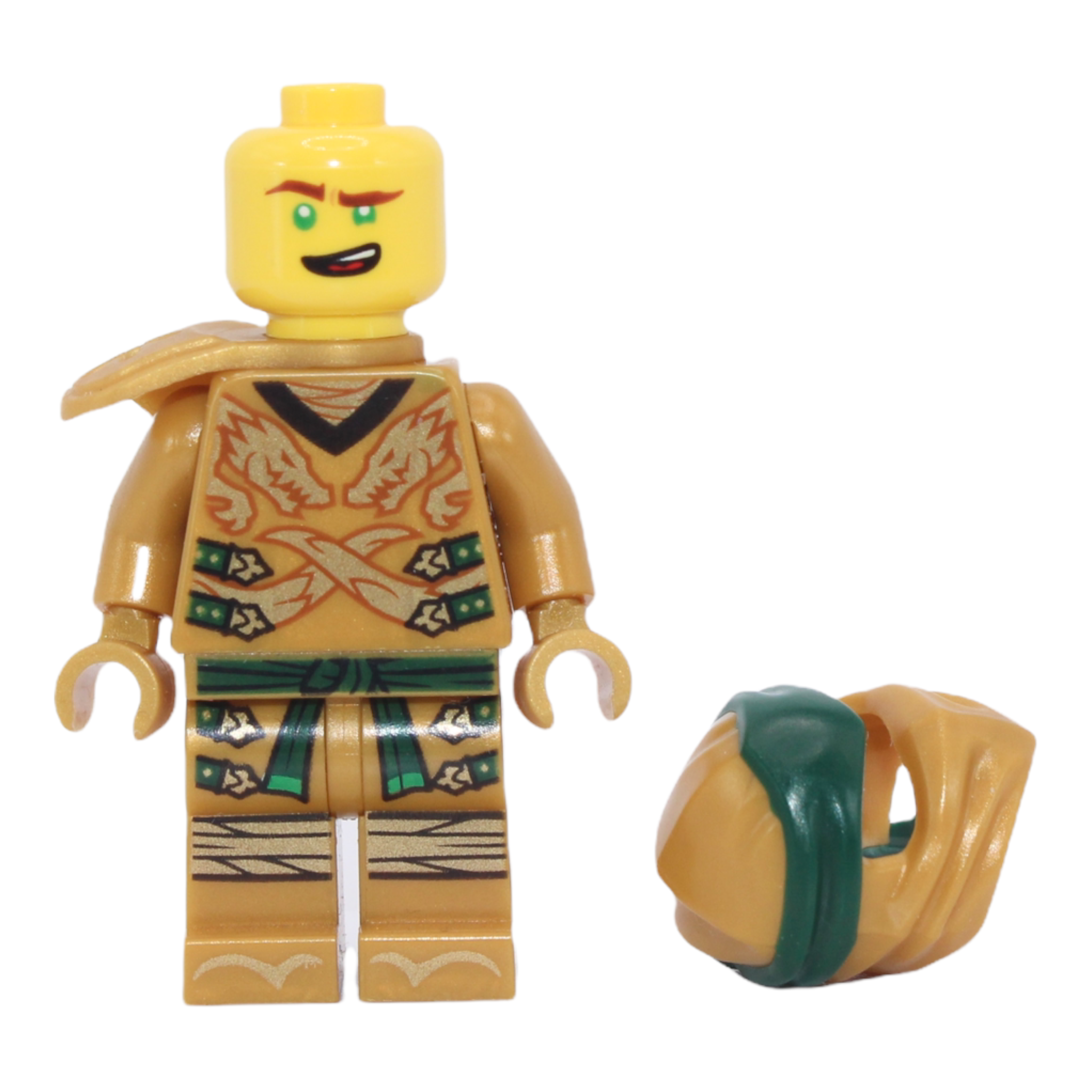 Golden Ninja Lloyd (Legacy, yellow head, shoulder armor)