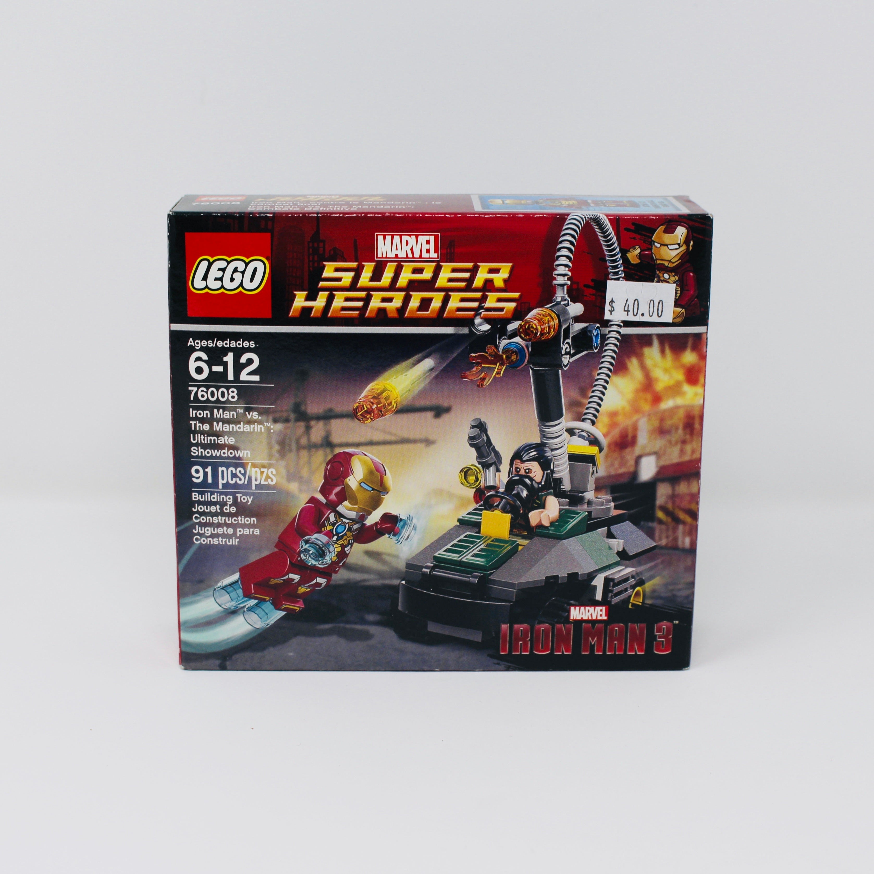Retired Set 76008 Marvel Super Heroes Iron Man vs. The Mandarin: Ultimate Showdown