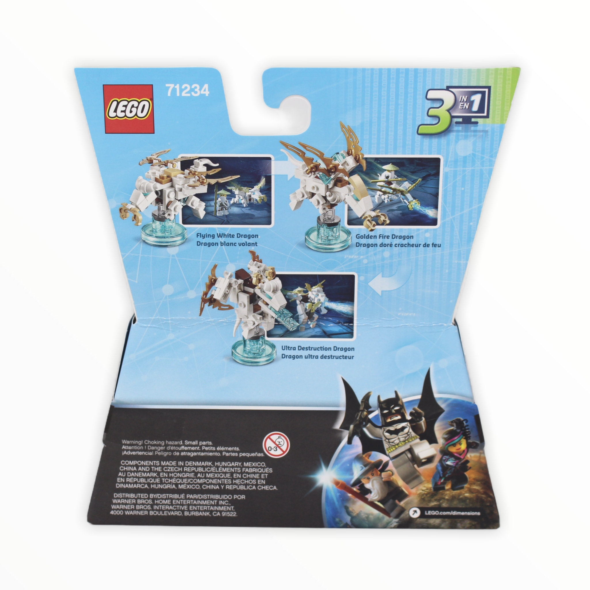 Retired Set 71234 Dimensions Fun Pack - Ninjago Sensei Wu and Flying White Dragon