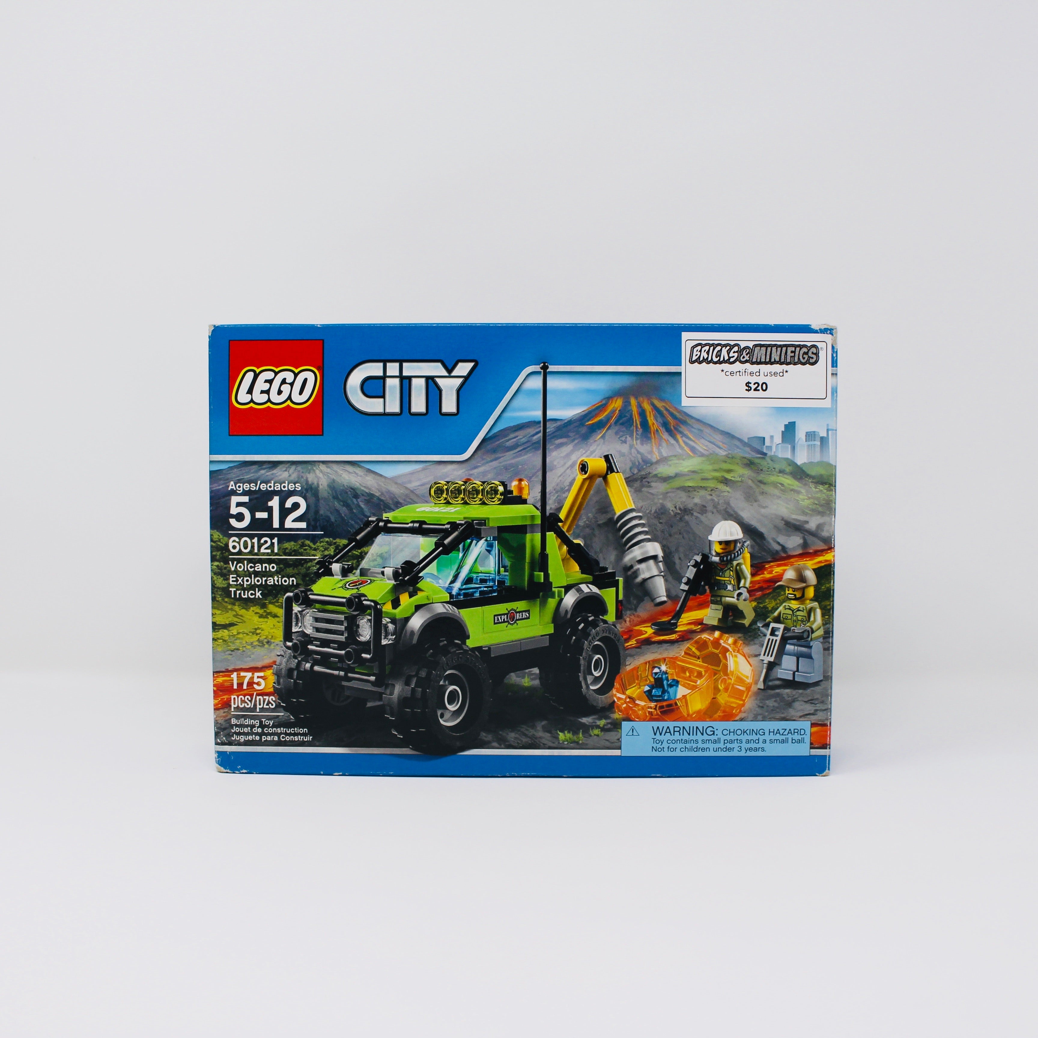 Certified Used Set 60121 City Volcano Exploration Truck