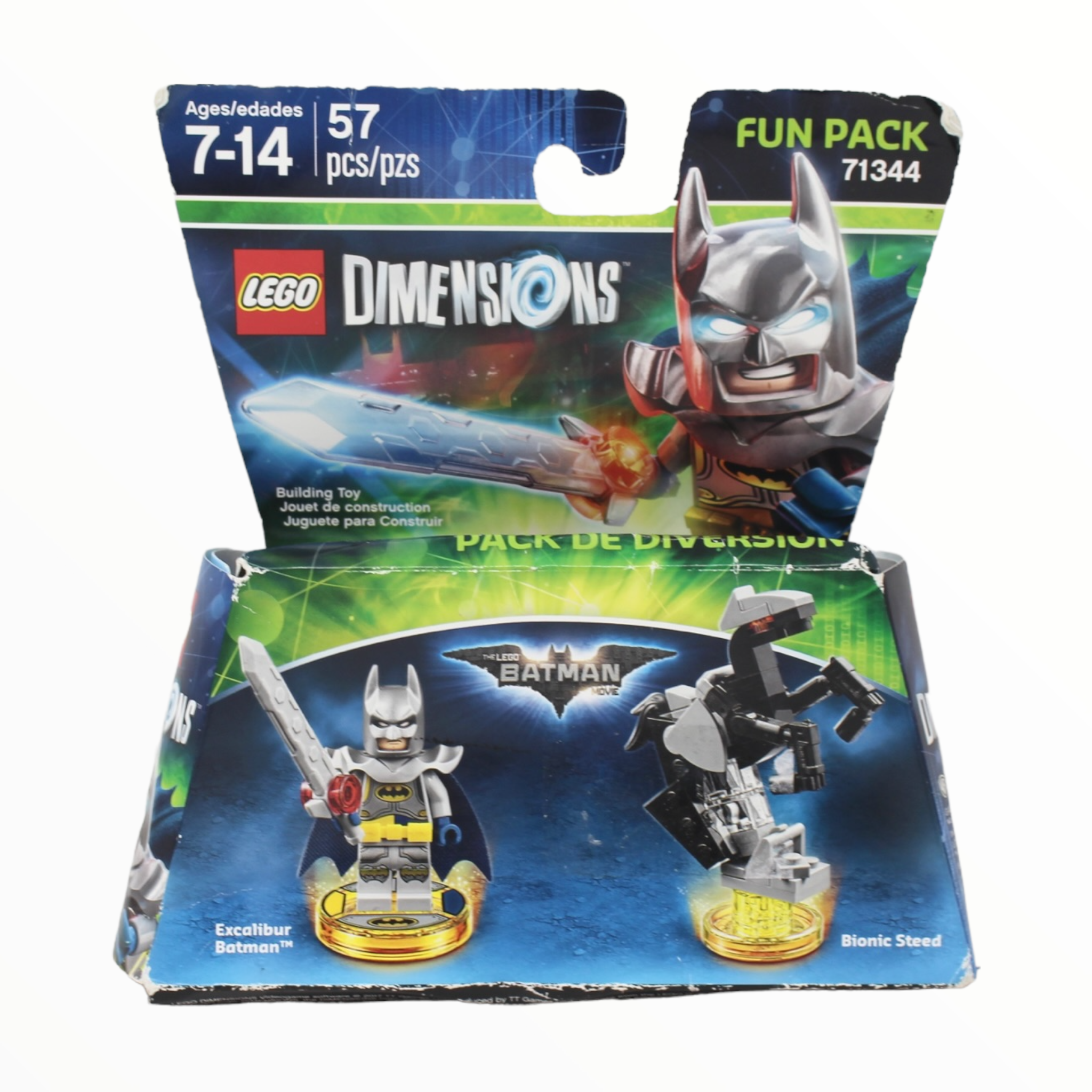Retired Set 71344 Dimensions Fun Pack - The LEGO Batman Movie Excalibur Batman and Bionic Steed