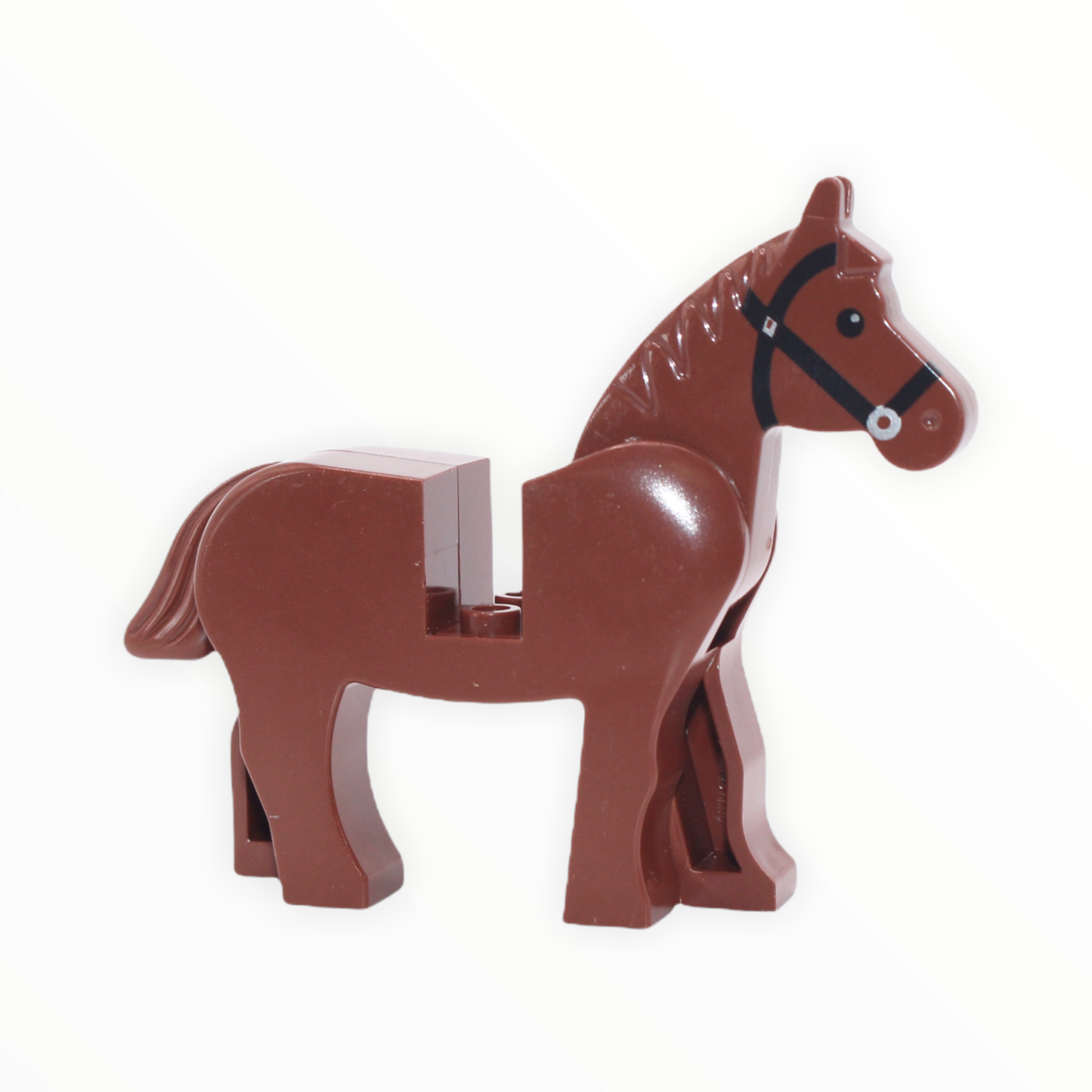 Reddish Brown Horse (silver pupils, black bridle)