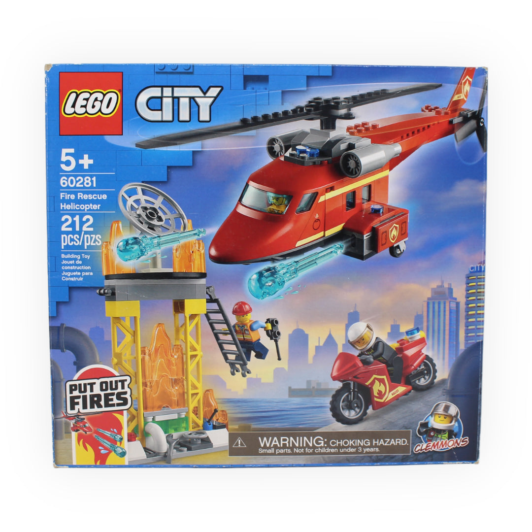 Certified Used Set 60281 City Fire Rescue Helicopter