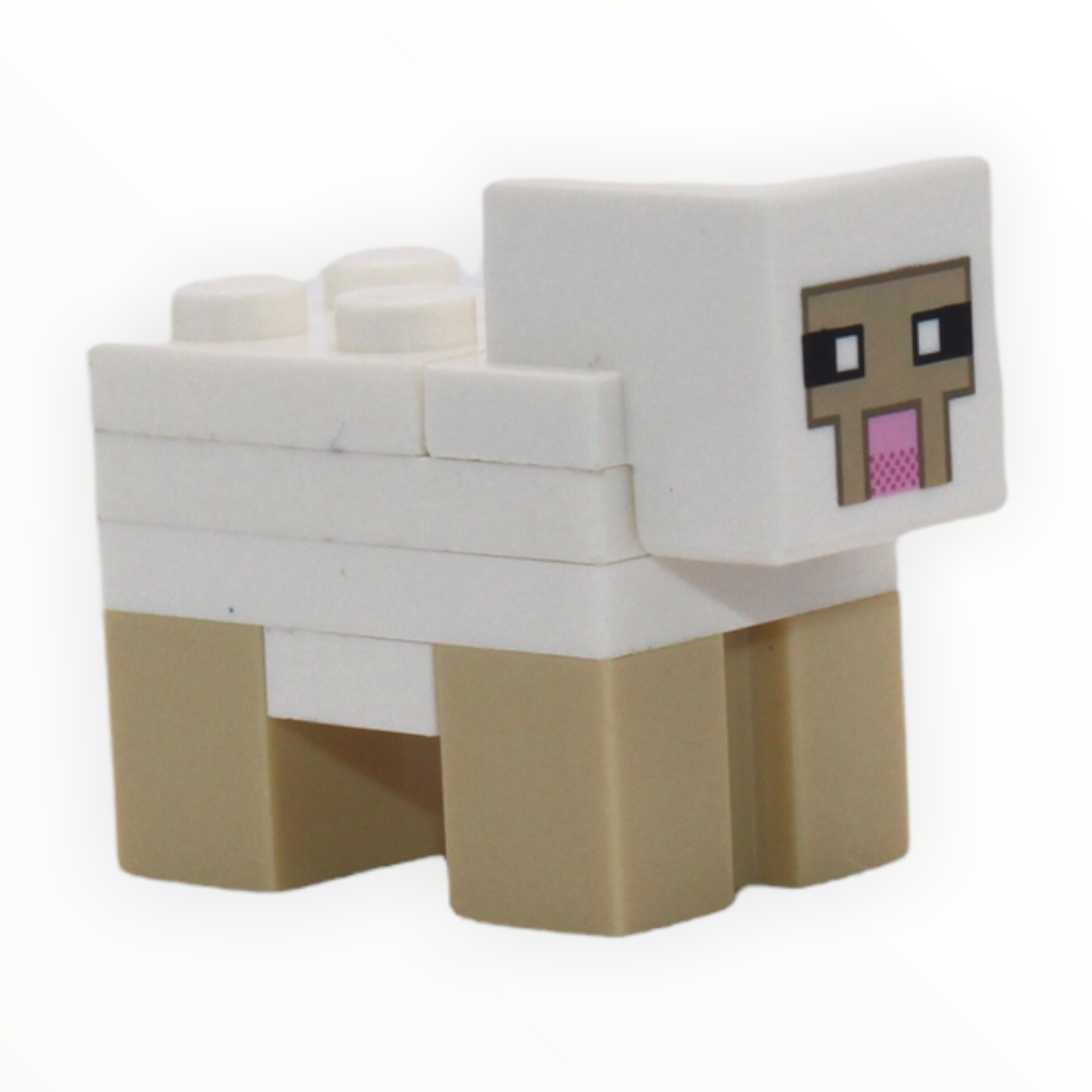 Minecraft White Sheep (2x2 plate on back)