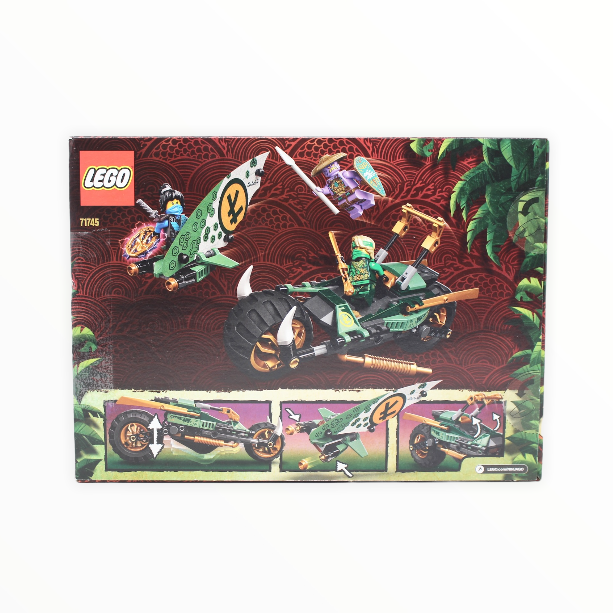 Certified Used Set 71745 Ninjago Lloyd’s Jungle Chopper Bike