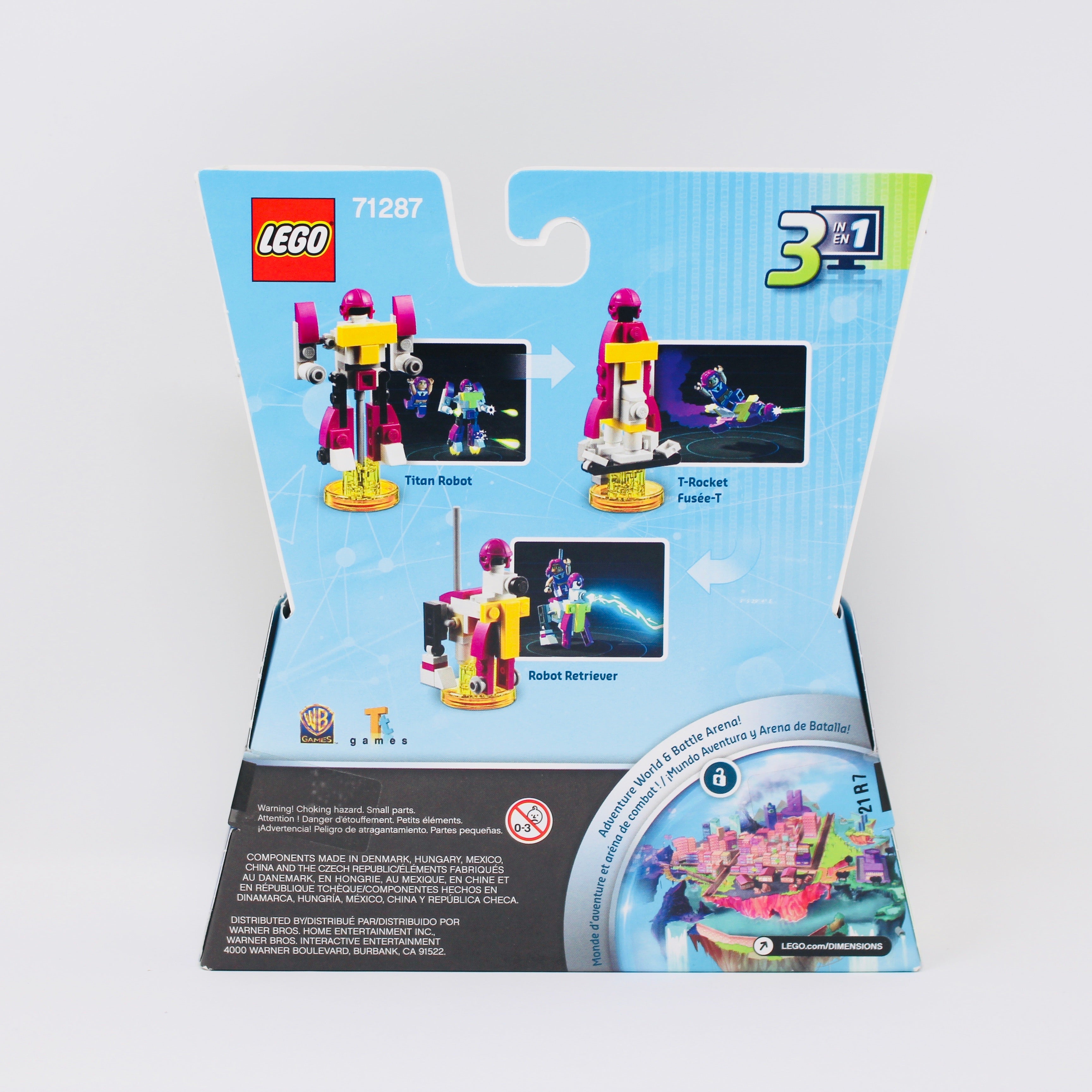 Retired Set 71287 Dimensions Teen Titans Go! Starfire and Titan Robot