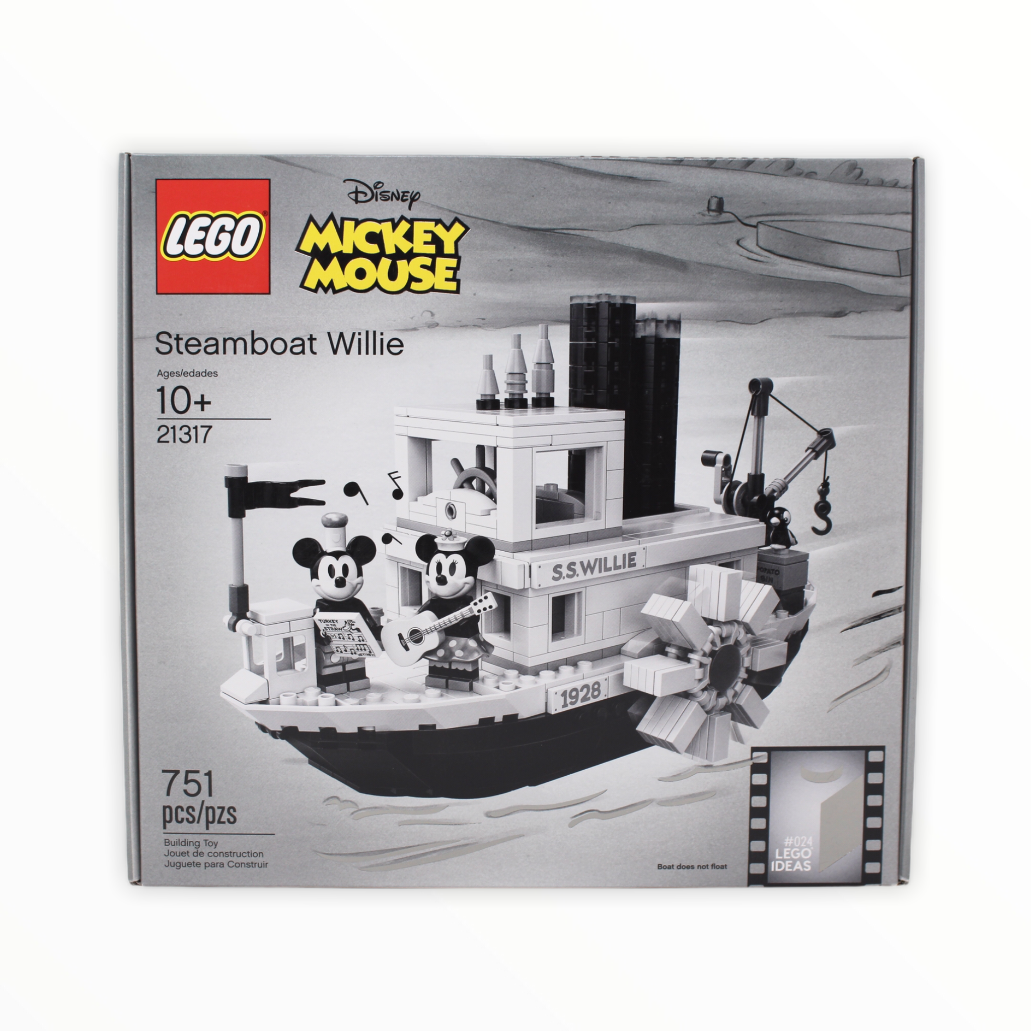 Retired Set 21317 LEGO Ideas Steamboat Willie