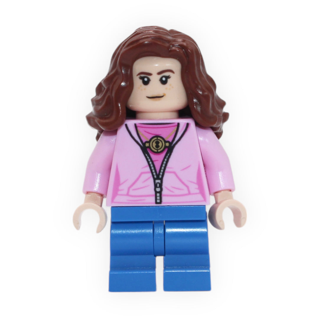 Hermione Granger (bright pink jacket, blue medium legs)