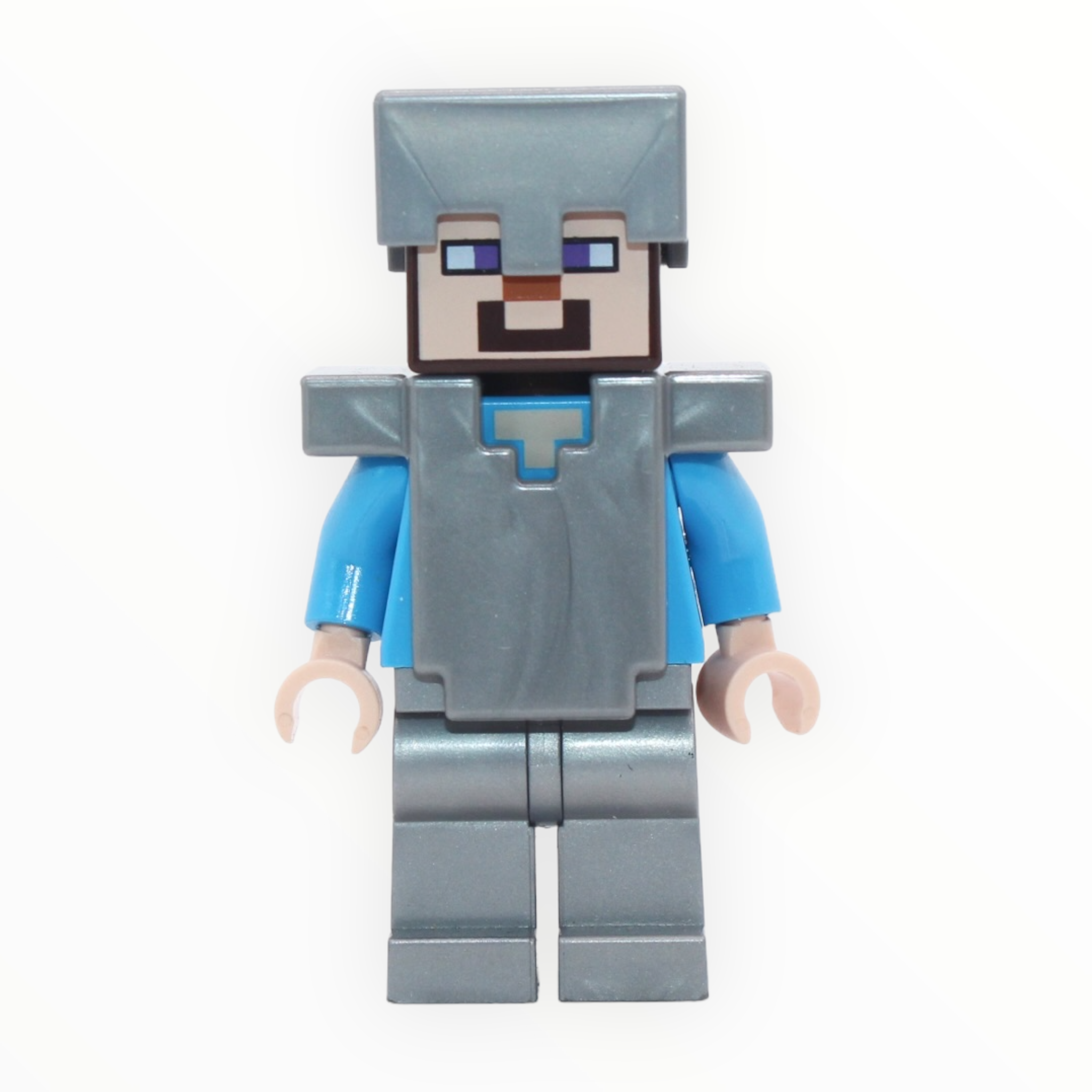 Minecraft Steve (silver helmet, armor, legs)