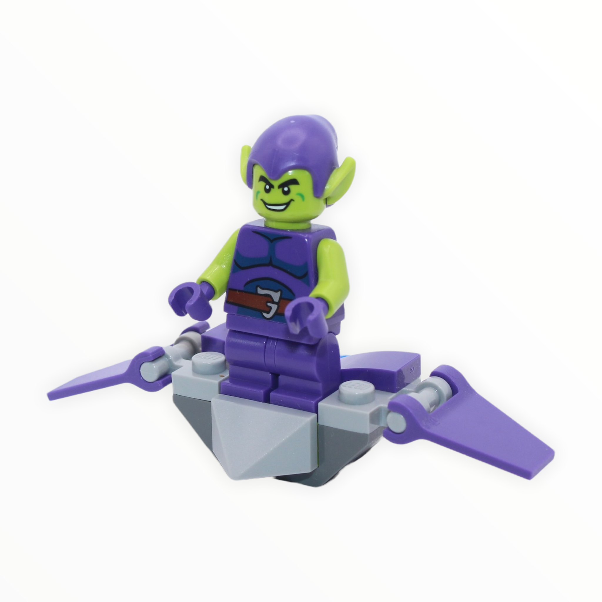 Green Goblin with Goblin Glider (purple medium legs)